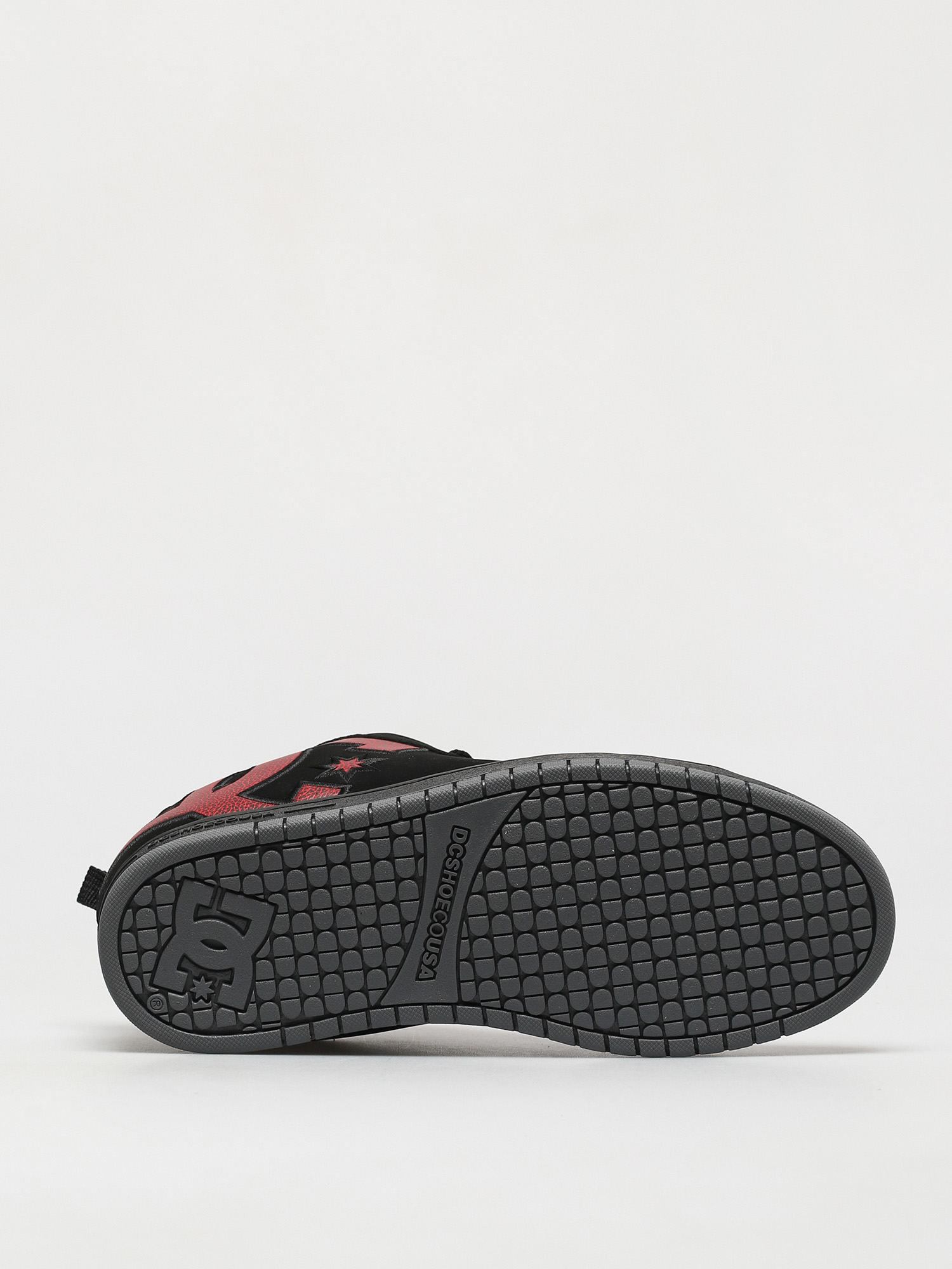 DC Court Graffik Shoes (black/red print)