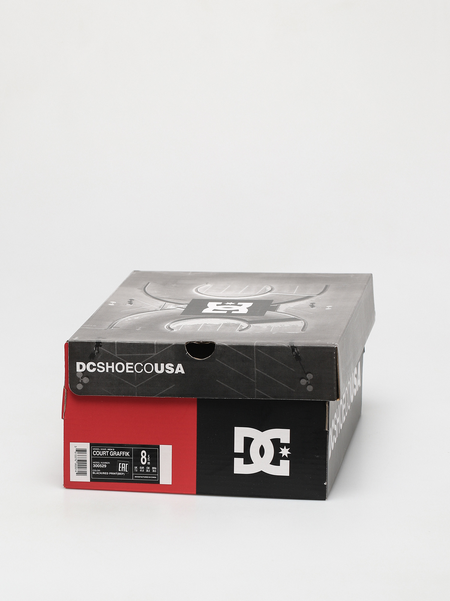 DC Court Graffik Shoes (black/red print)