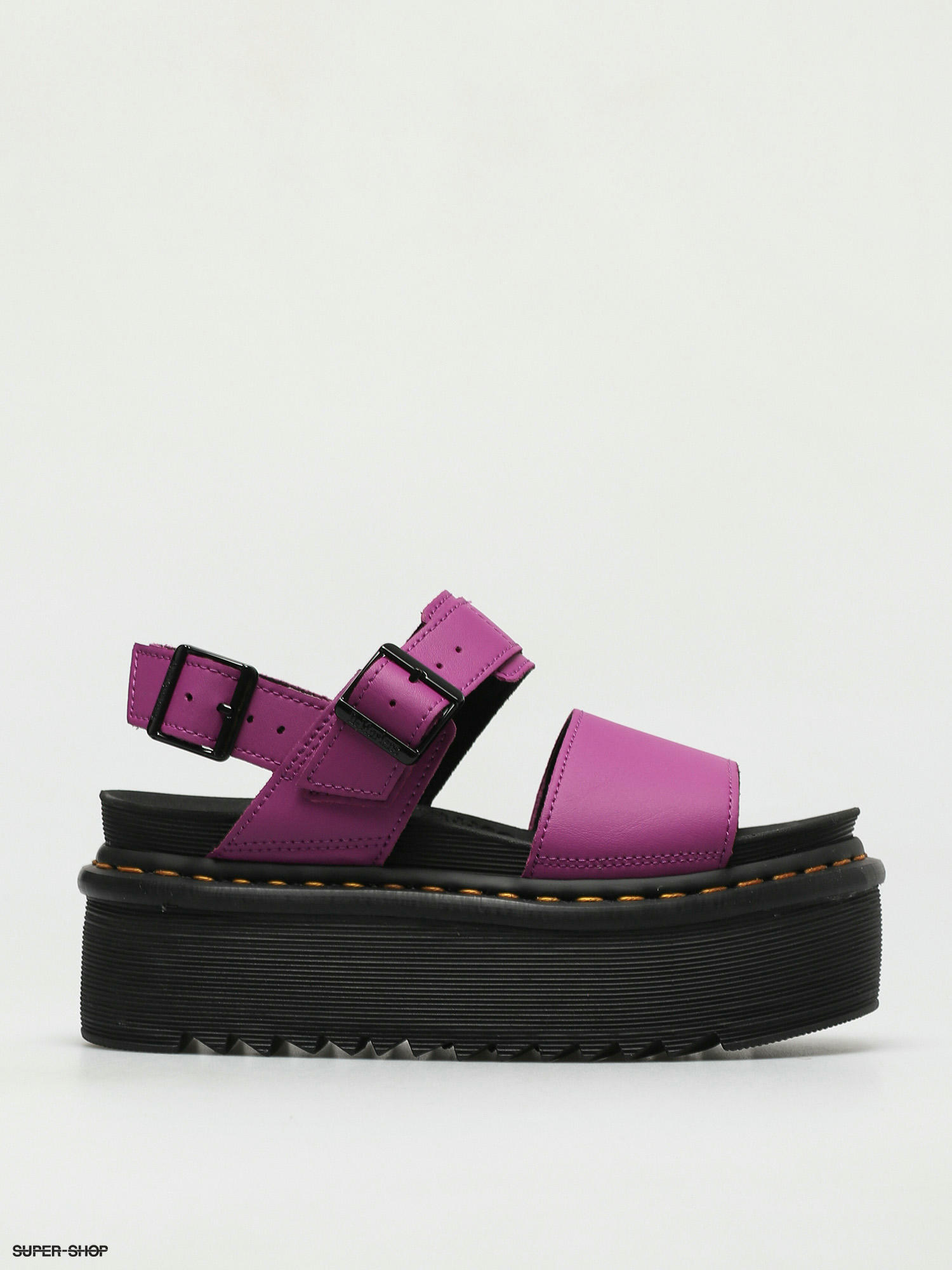 lilac dr marten sandals