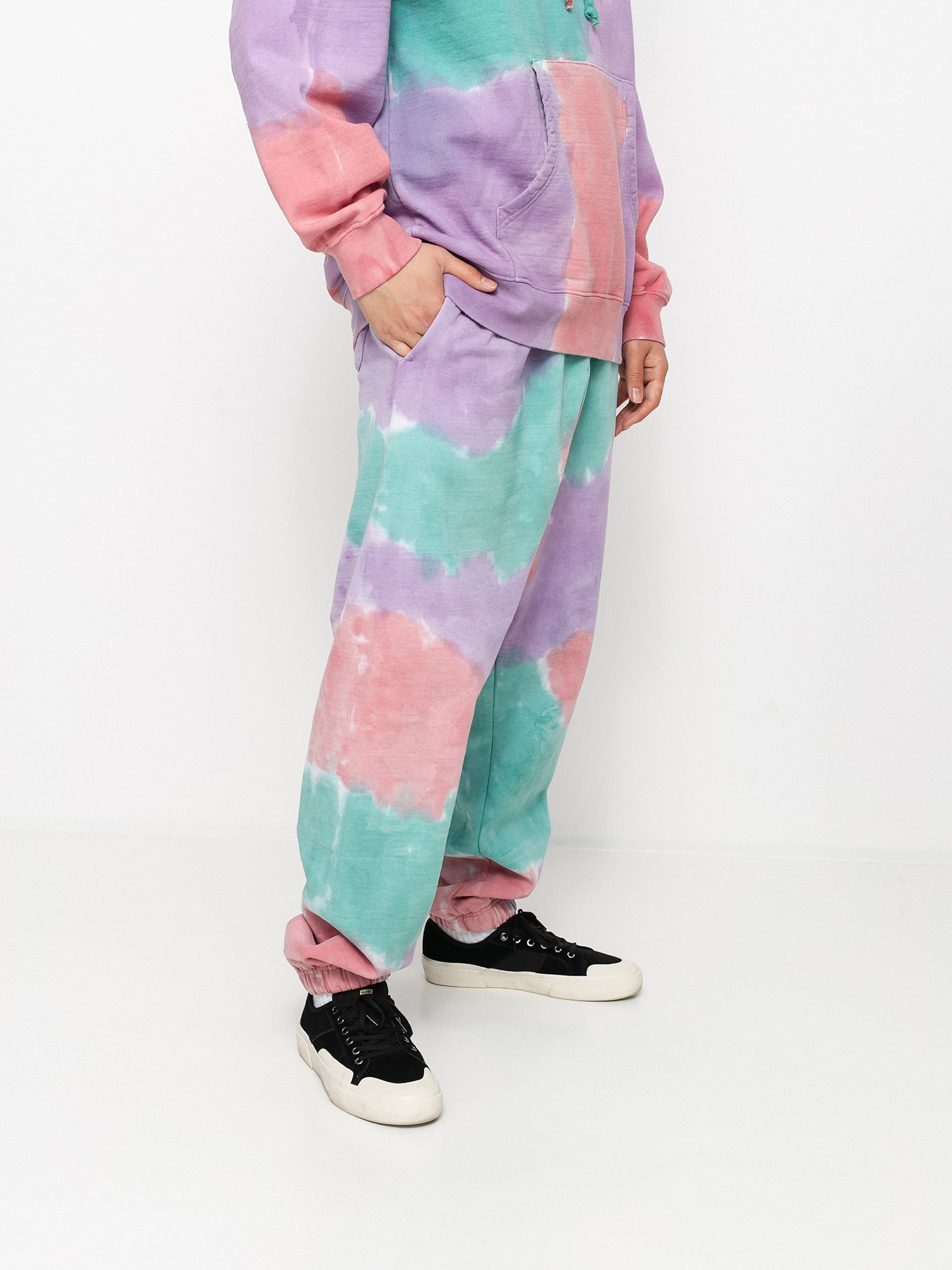 OBEY Sustainable Tie Dye Pants (purple nitro multi)