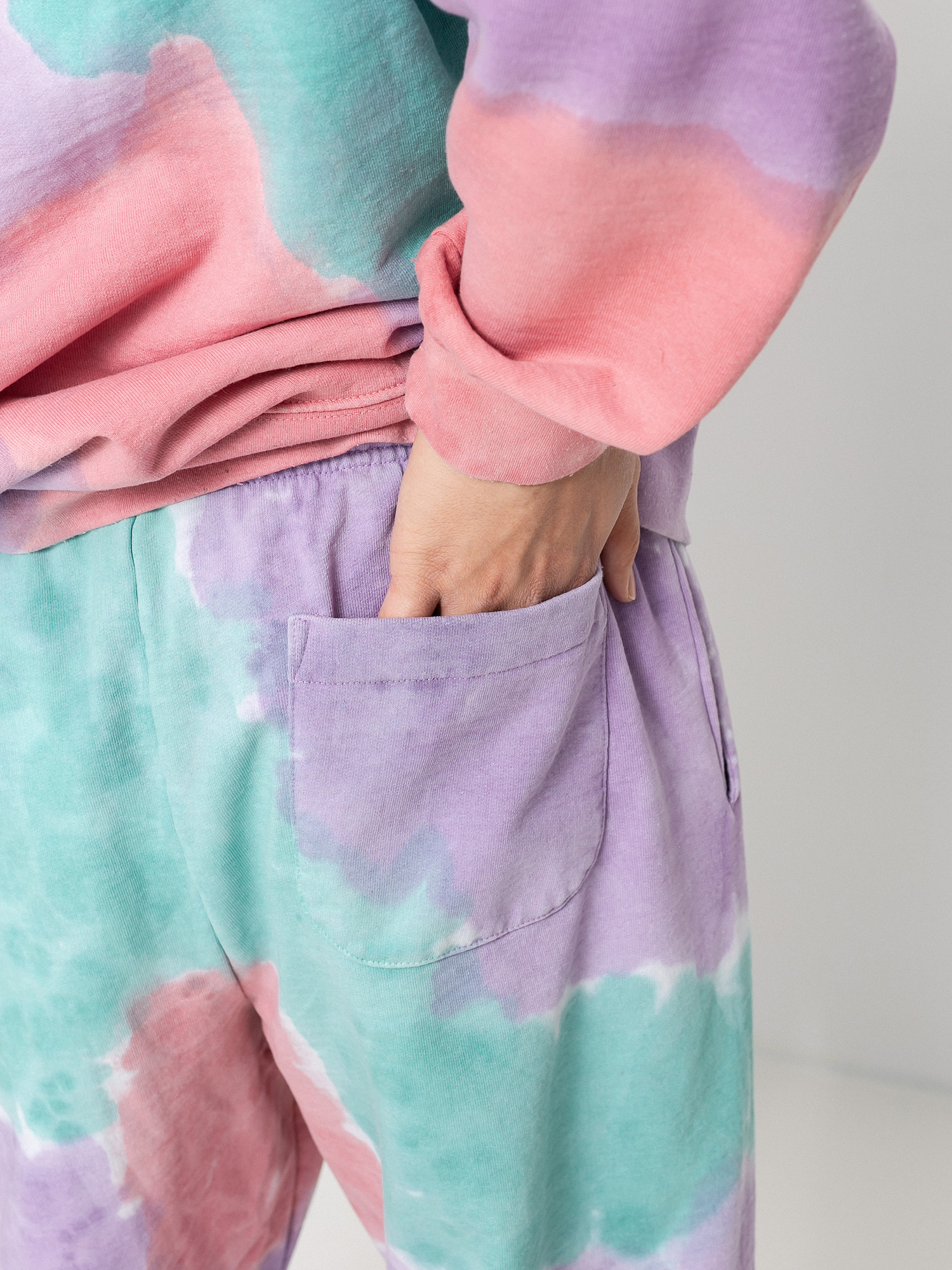 OBEY Sustainable Tie Dye Pants (purple nitro multi)