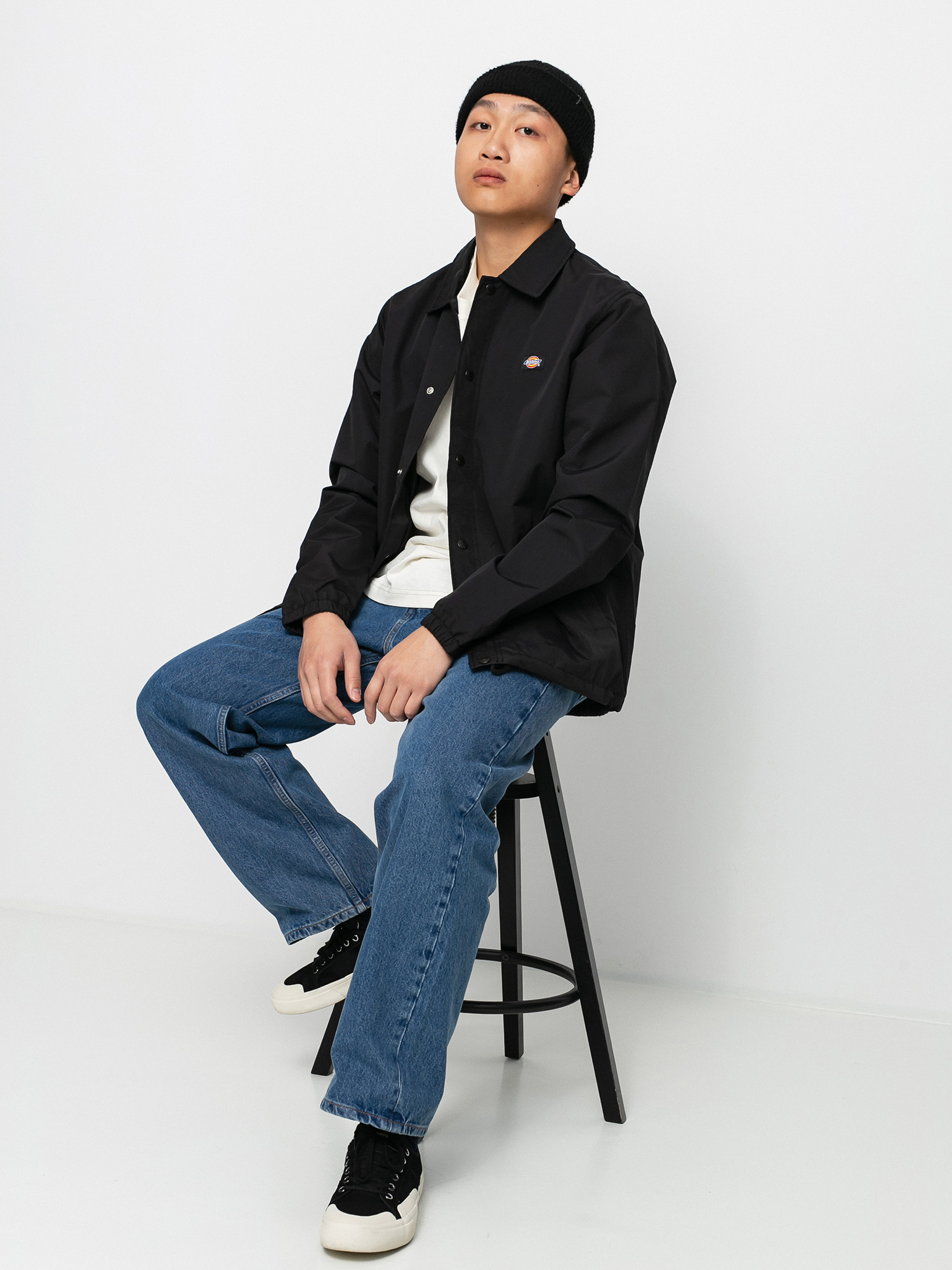 dickies coach jacket black