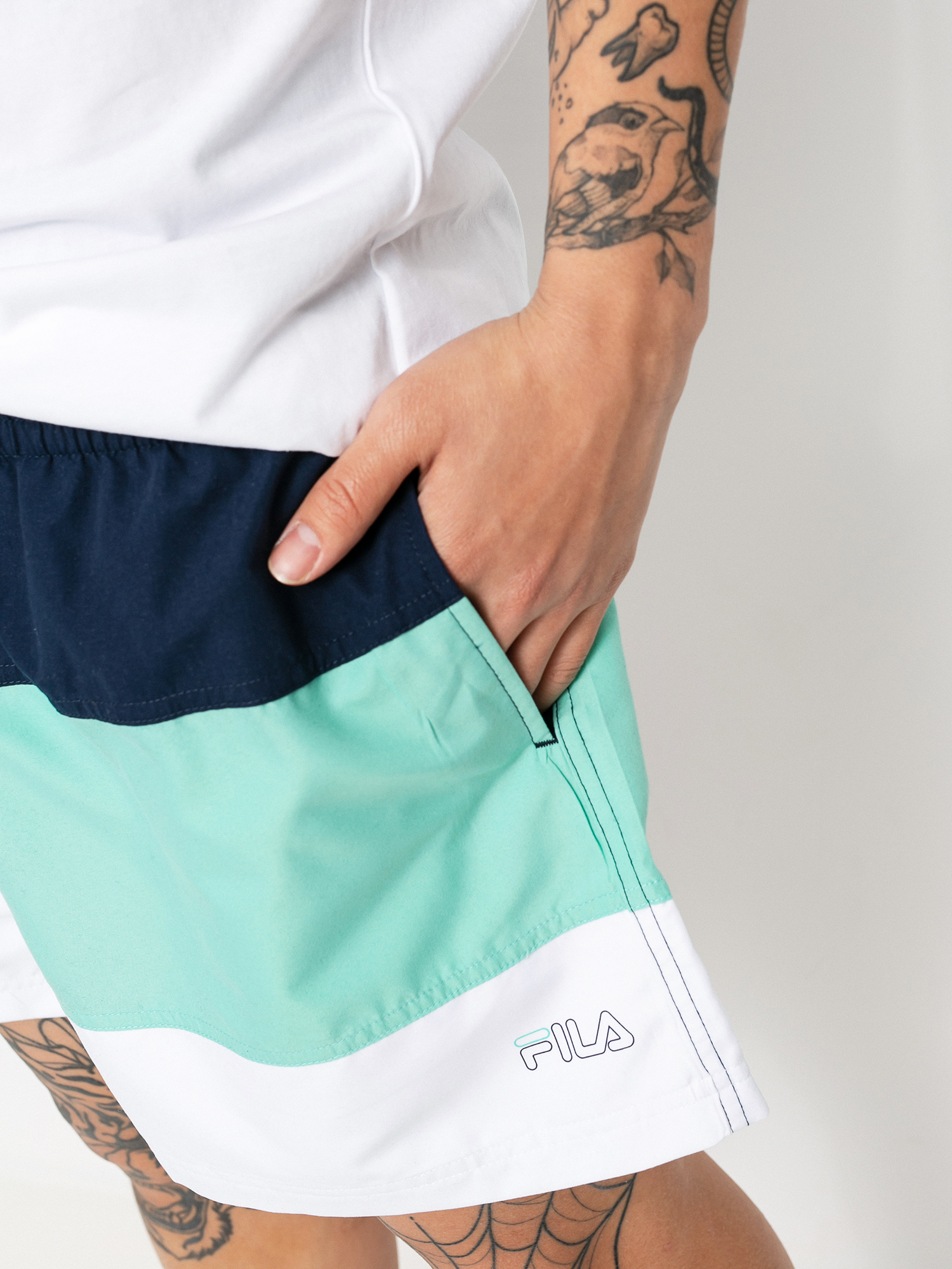 Fila Yamato Shorts (black iris/biscay green)