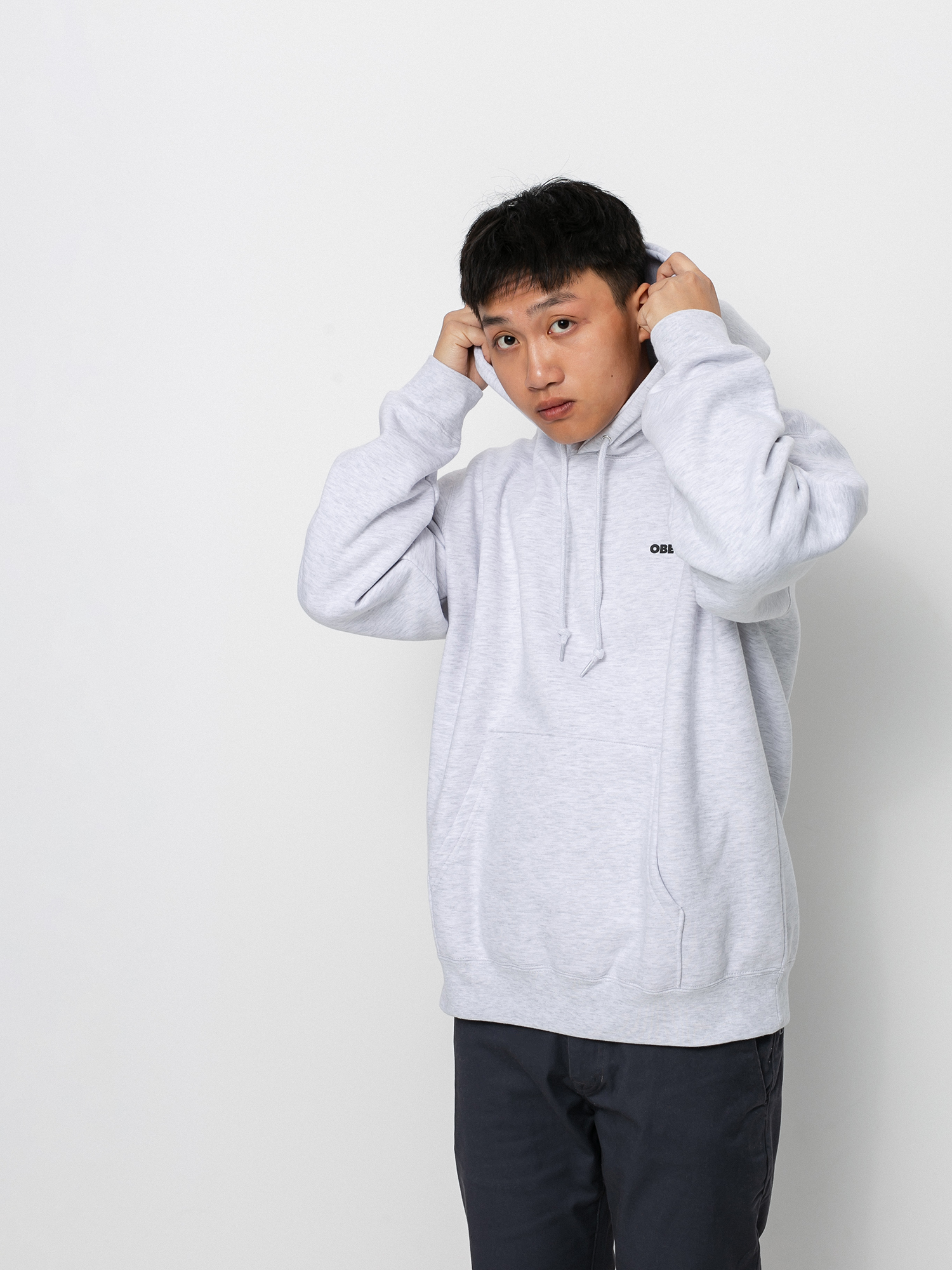 ash gray white nike hoodie