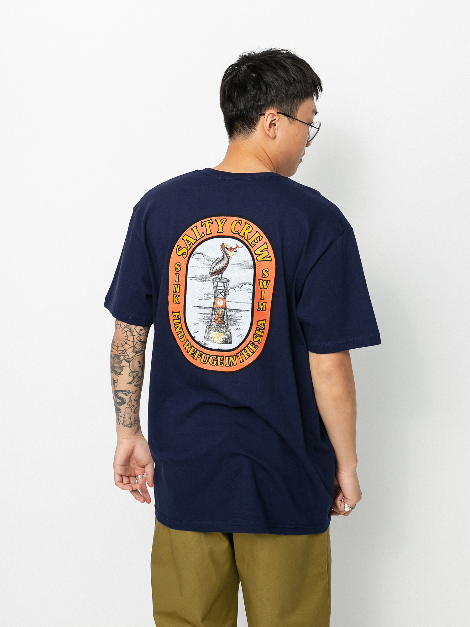 Salty Crew Perched Standard T-shirt (navy)