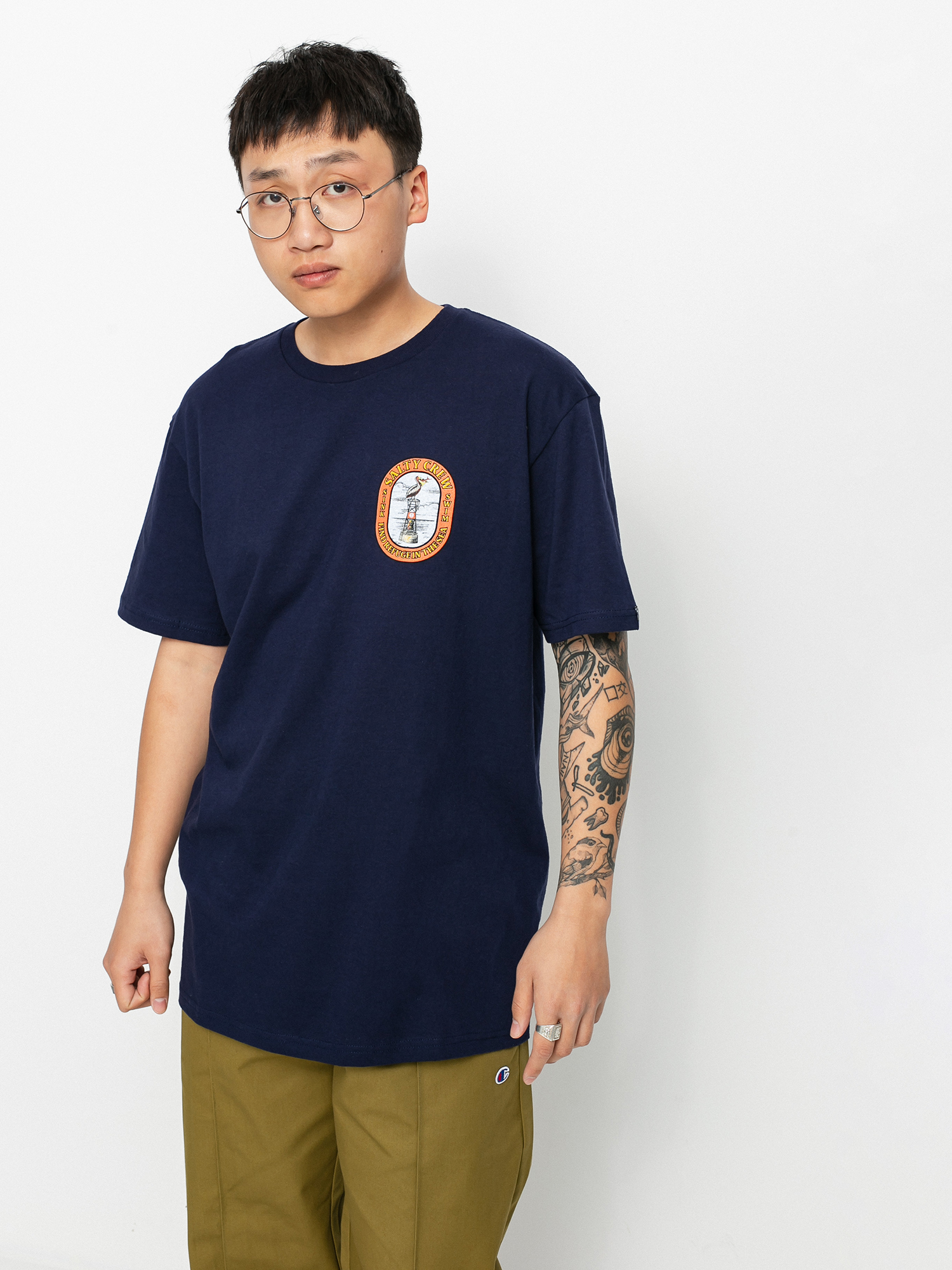 Salty Crew Perched Standard T-shirt (navy)
