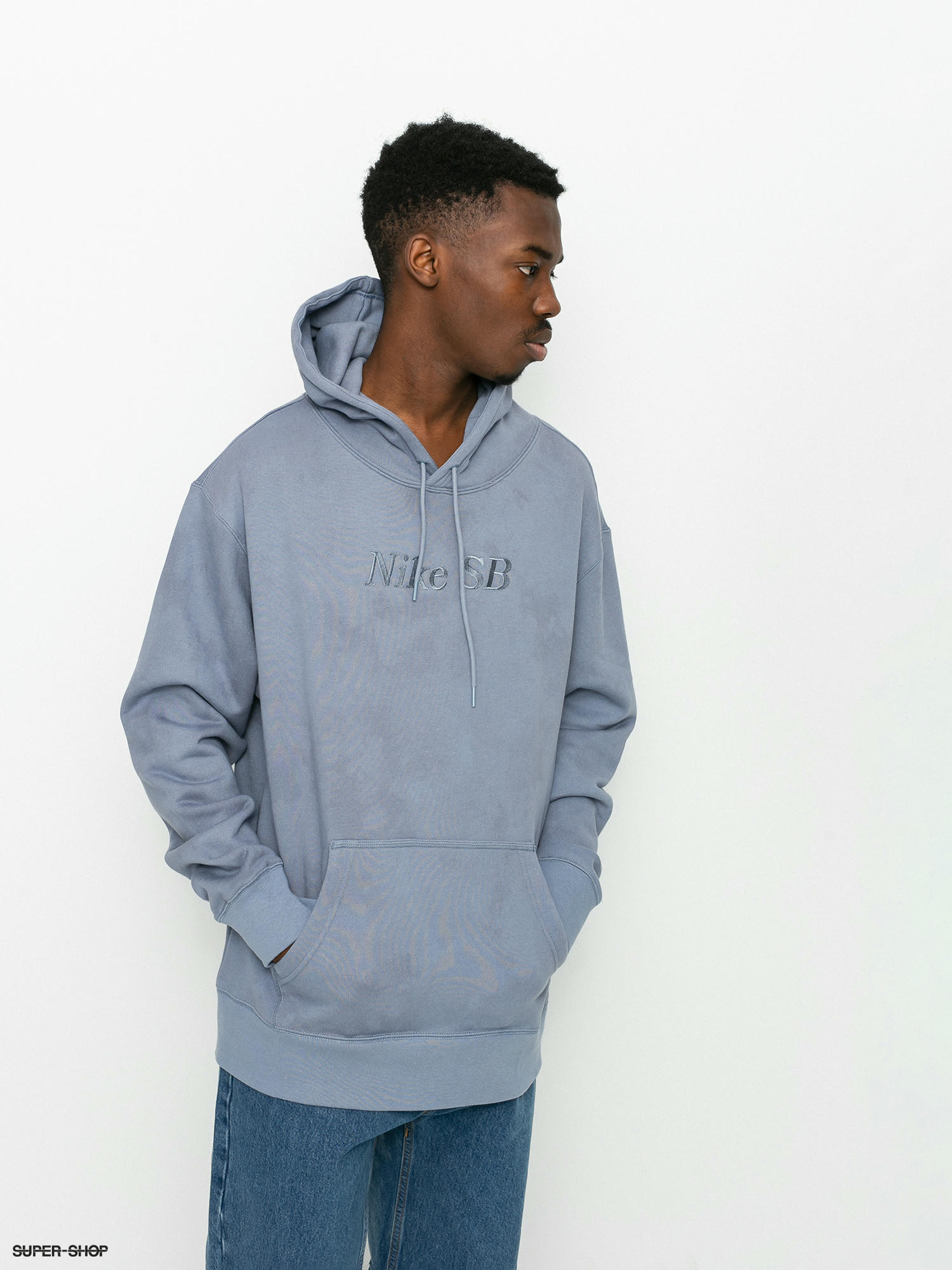 Nike sb light blue hot sale hoodie