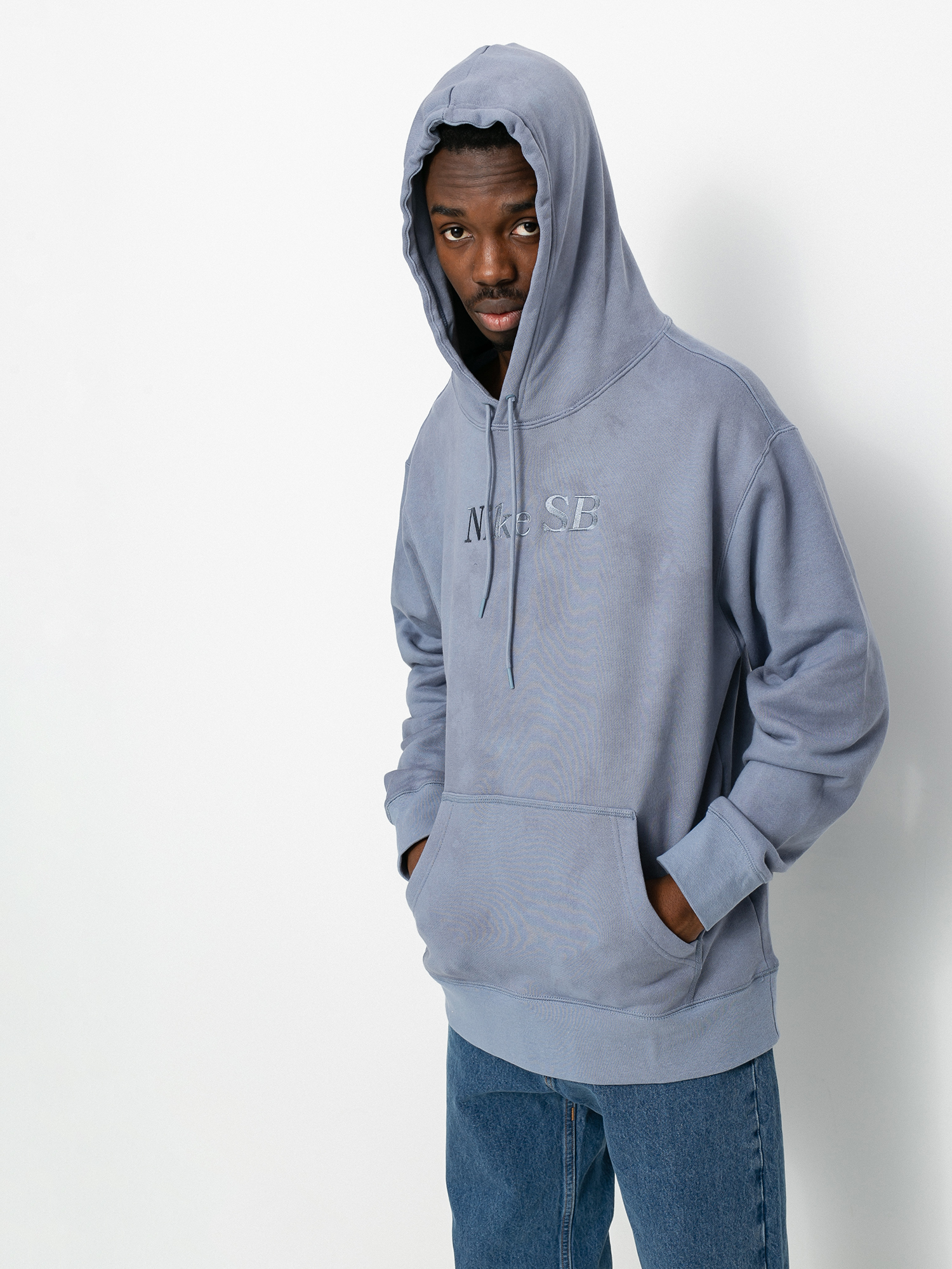 bol.com | Nike AV15 Hoodie Full Zip Knit Sportvest Heren - Ashen Slate/Htr/(White)