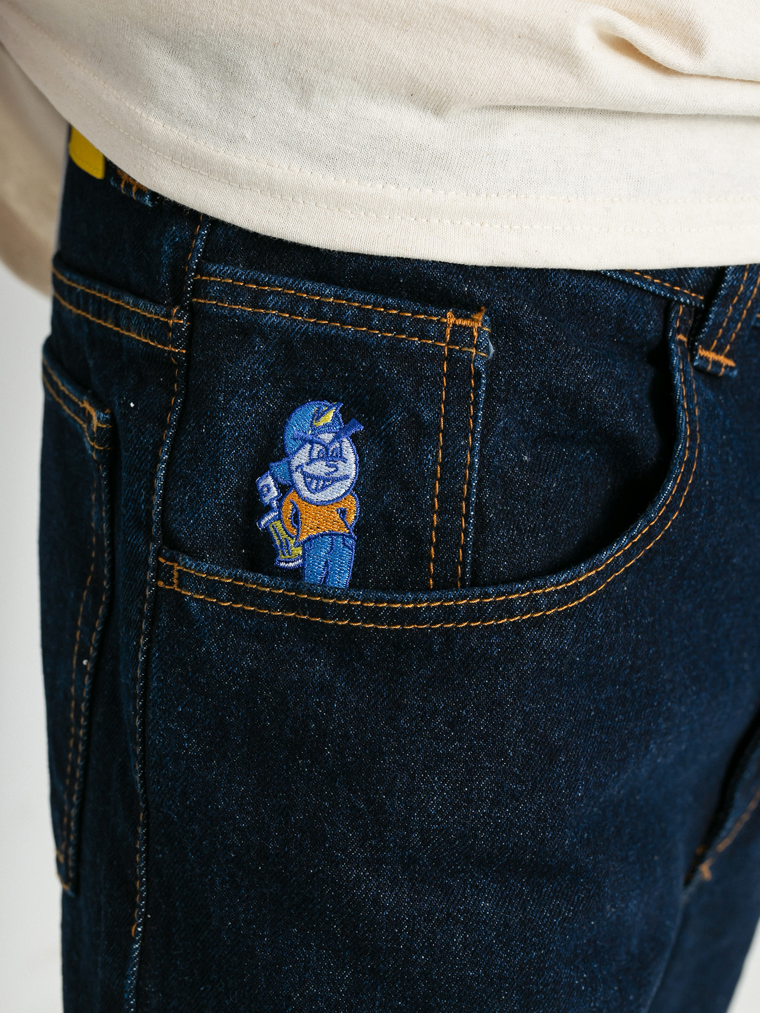 Polar Skate 93 Denim Pants - navy blue (deep blue)