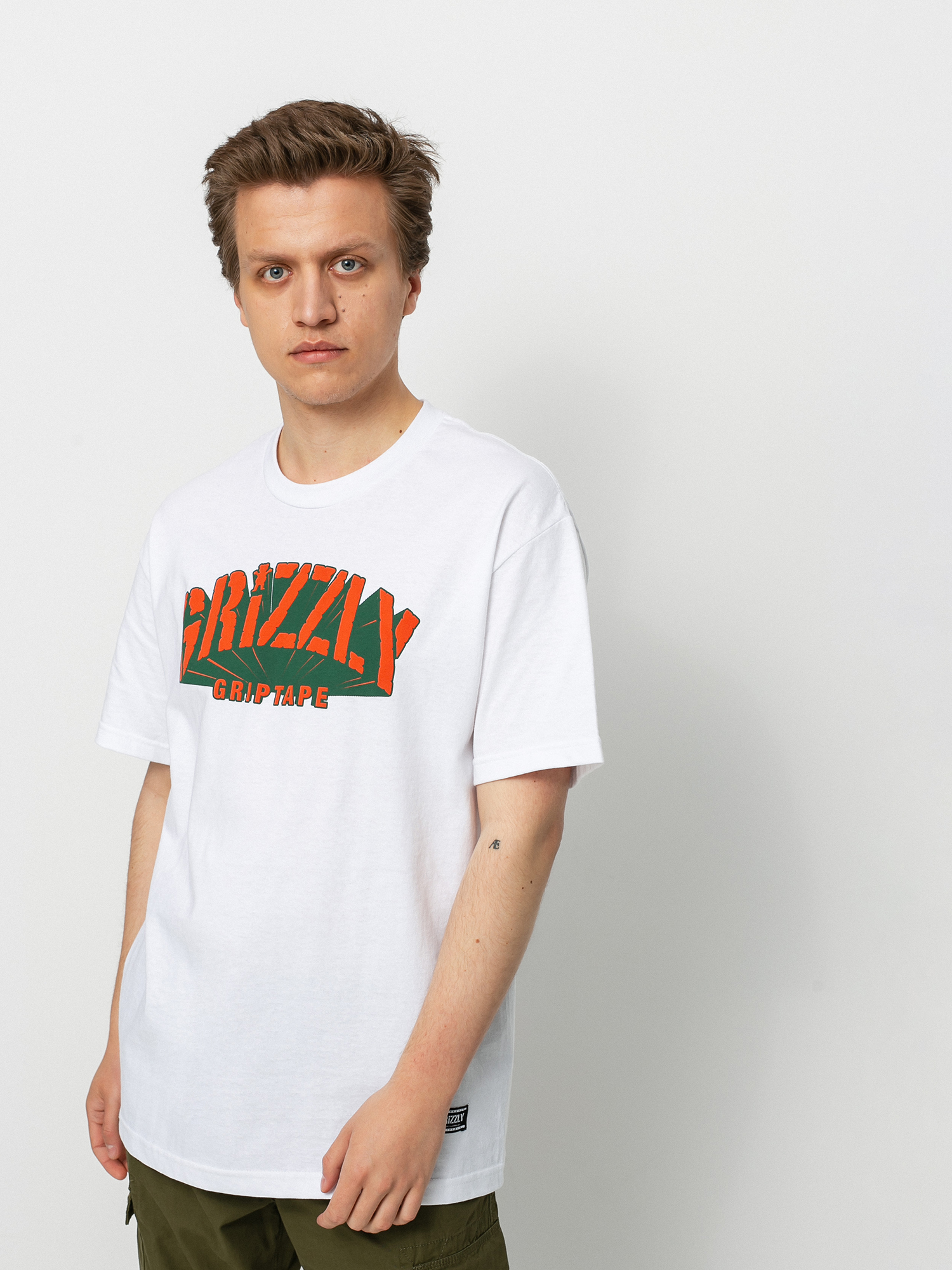 Grizzly Griptape Universidad T-Shirt (white)