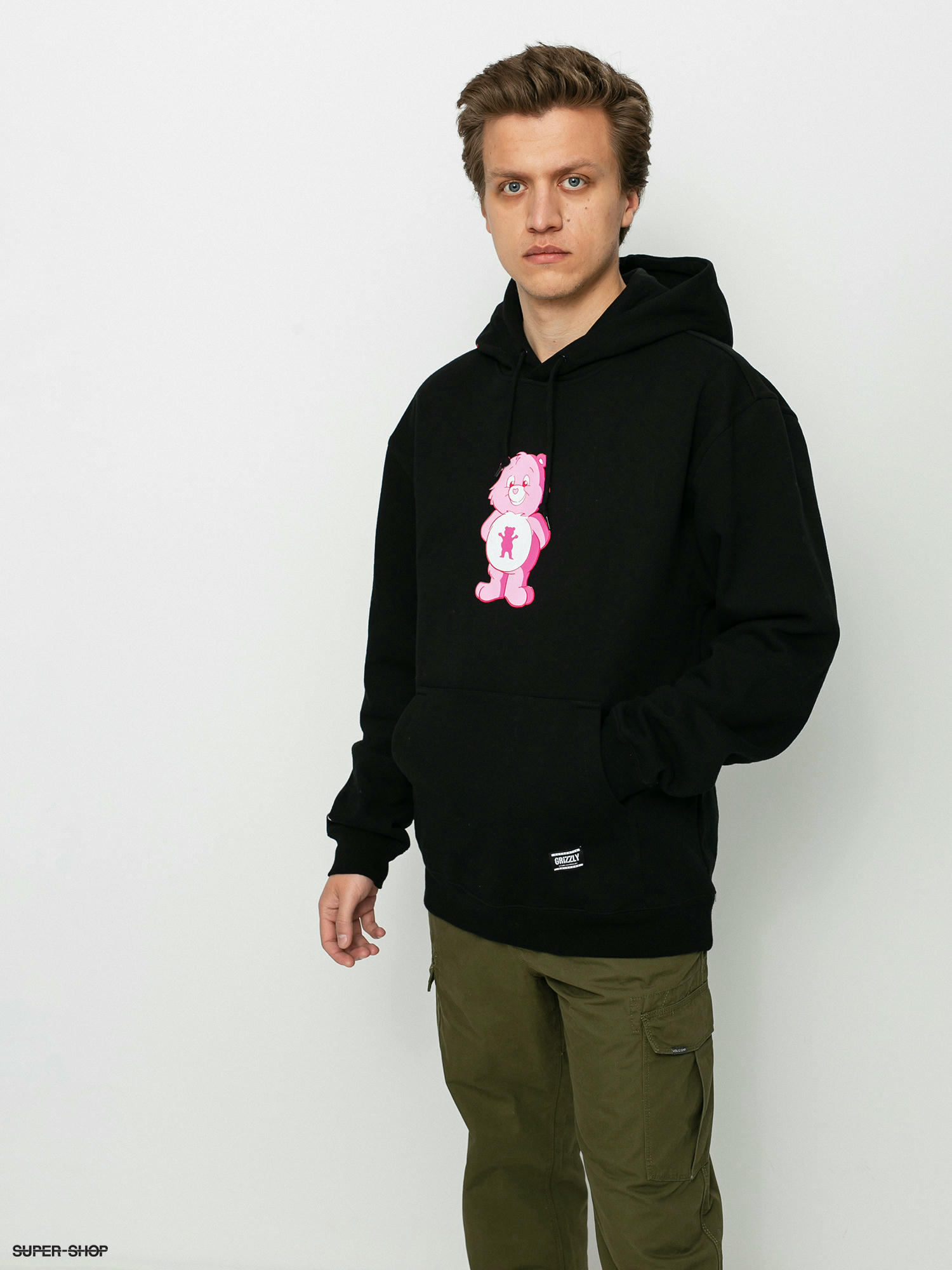 Grizzly Griptape Positive Bear HD Hoodie black black