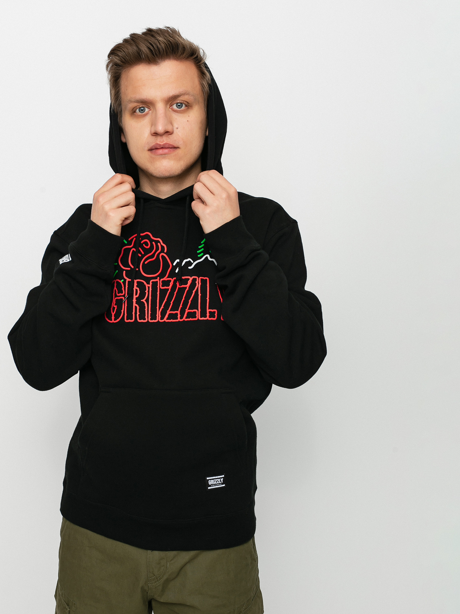 Grizzly Griptape Rosebud HD Hoodie (black)