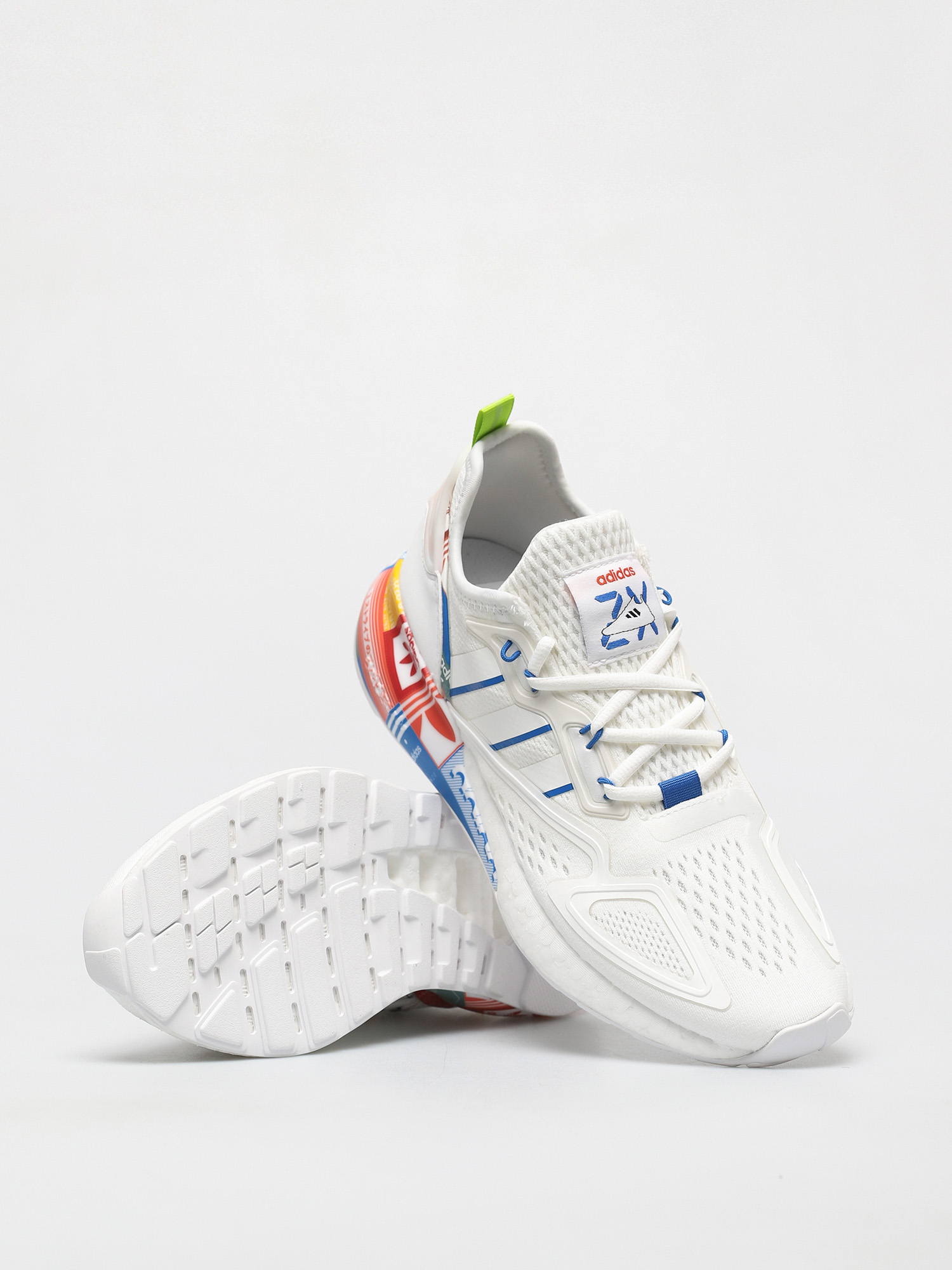 adidas Originals Zx 2K Boost Schuhe (ftwwht/blue/orange)
