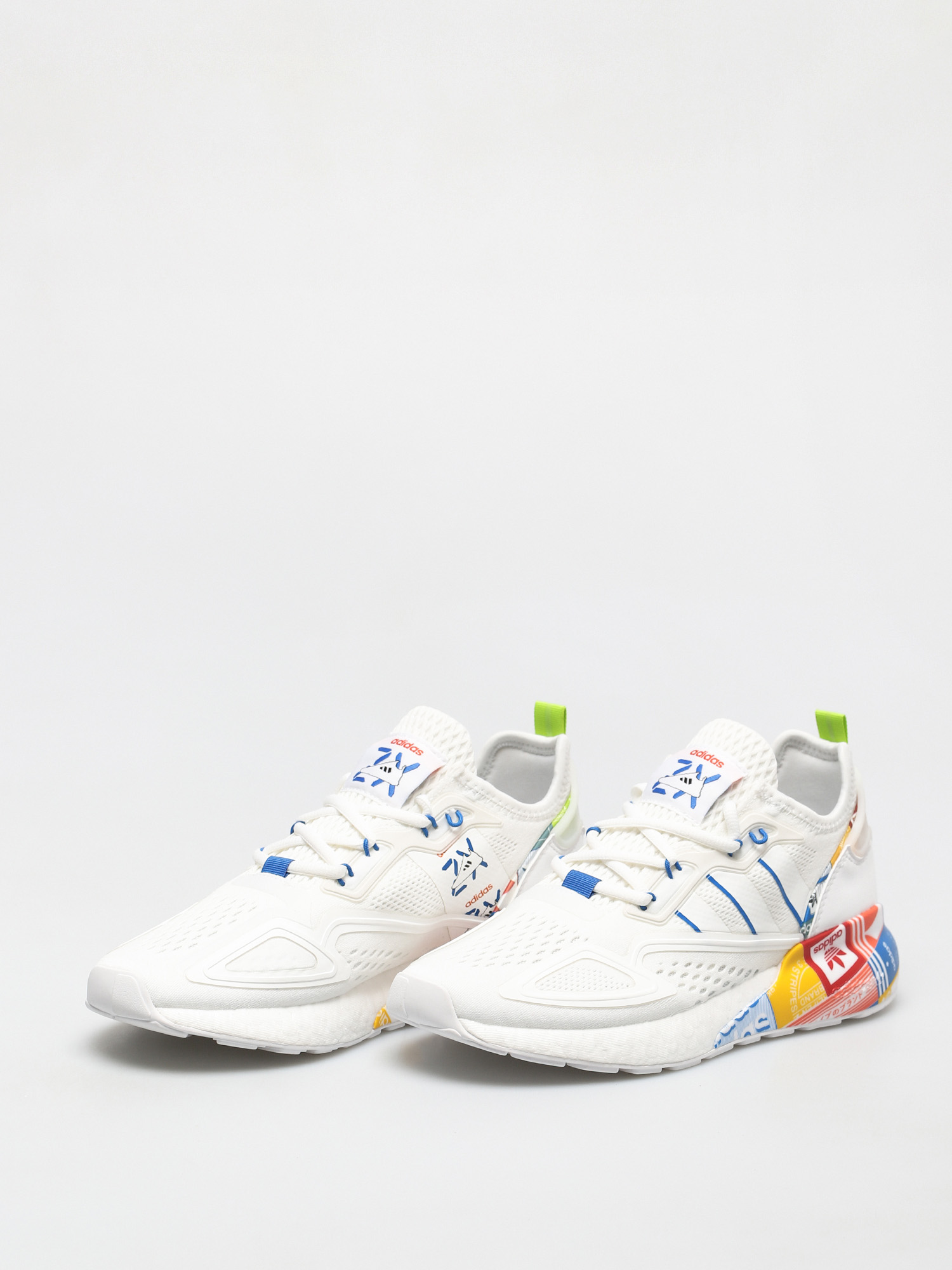 adidas Originals Zx 2K Boost Schuhe (ftwwht/blue/orange)