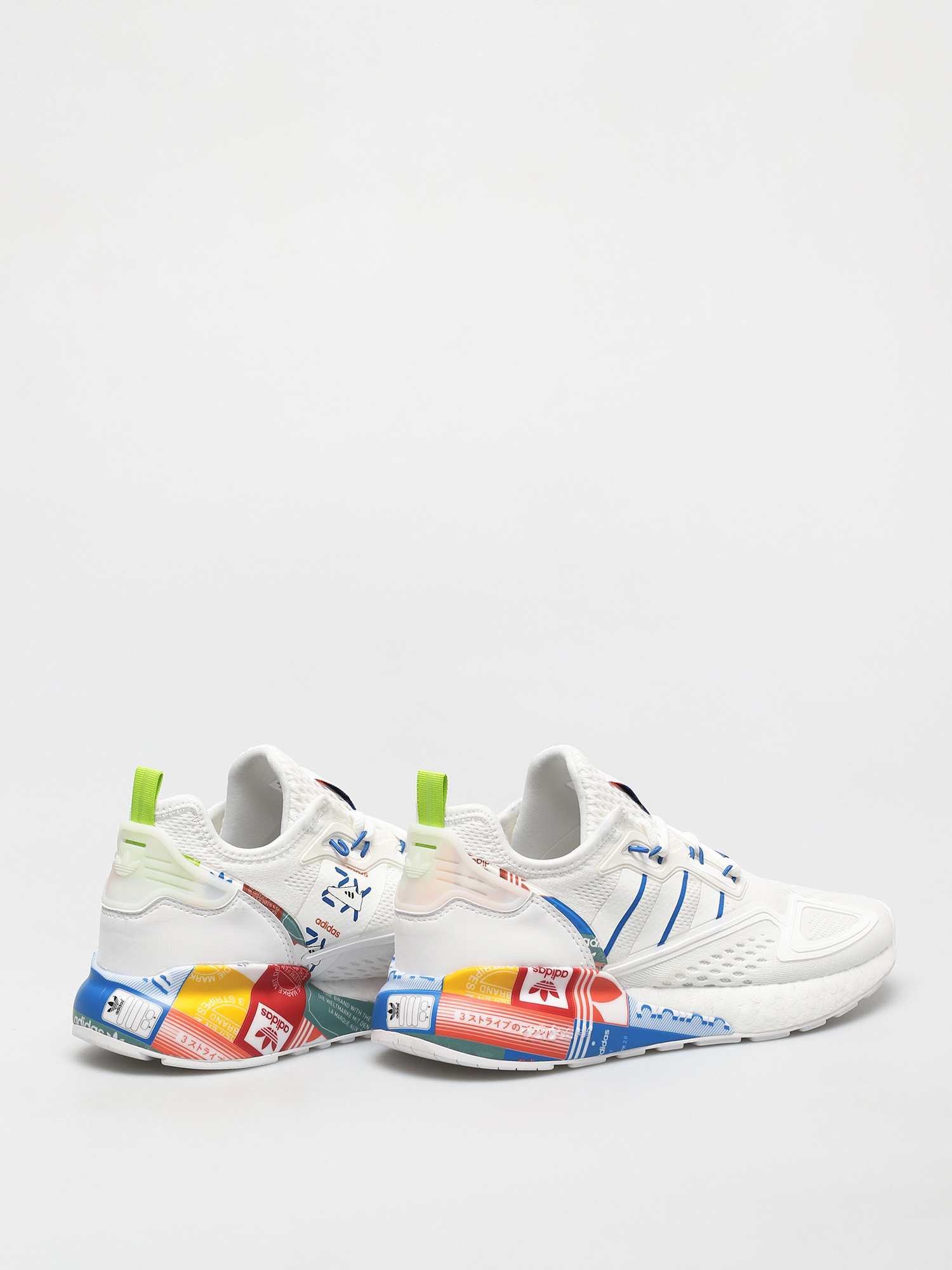 adidas Originals Zx 2K Boost Schuhe (ftwwht/blue/orange)
