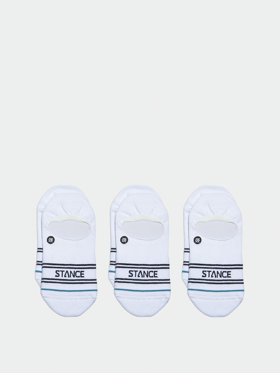 Stance Basic 3 Pack No Show Socks (white)