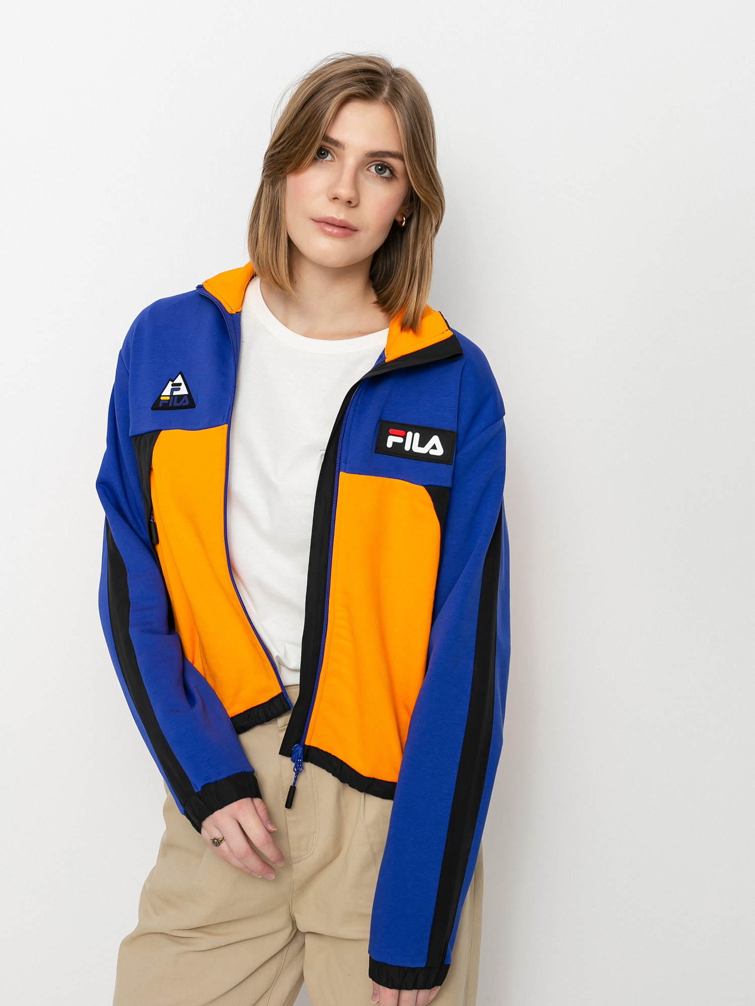 Fila Calant Jacke Wmn (clematis blue/flame orange/black)