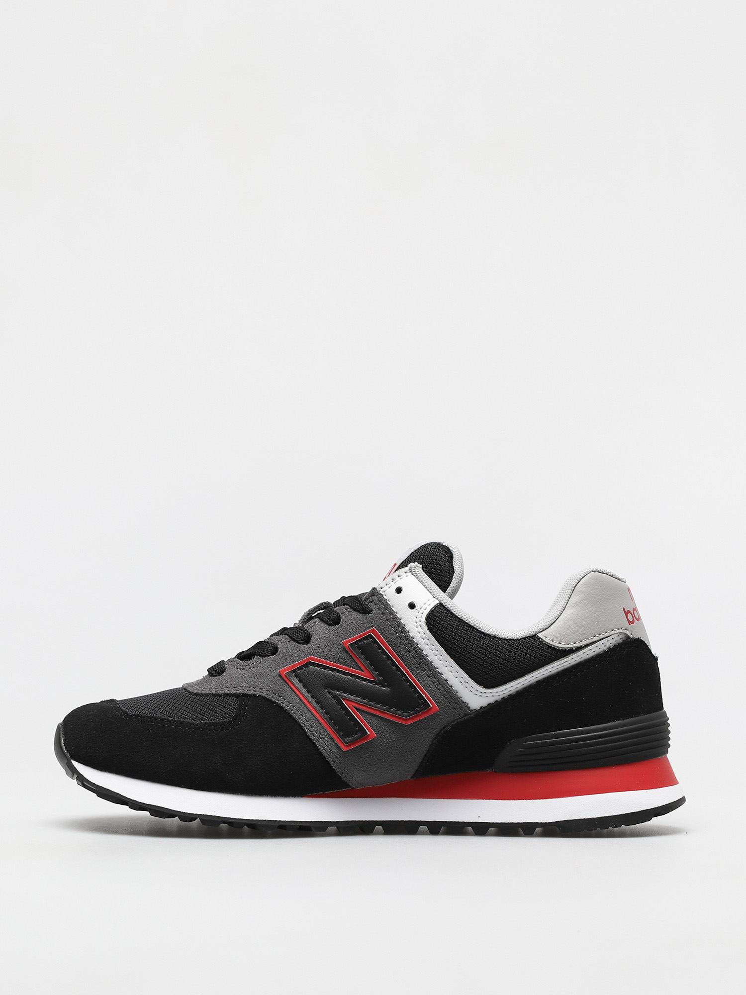 New Balance 574 Shoes (black/red)