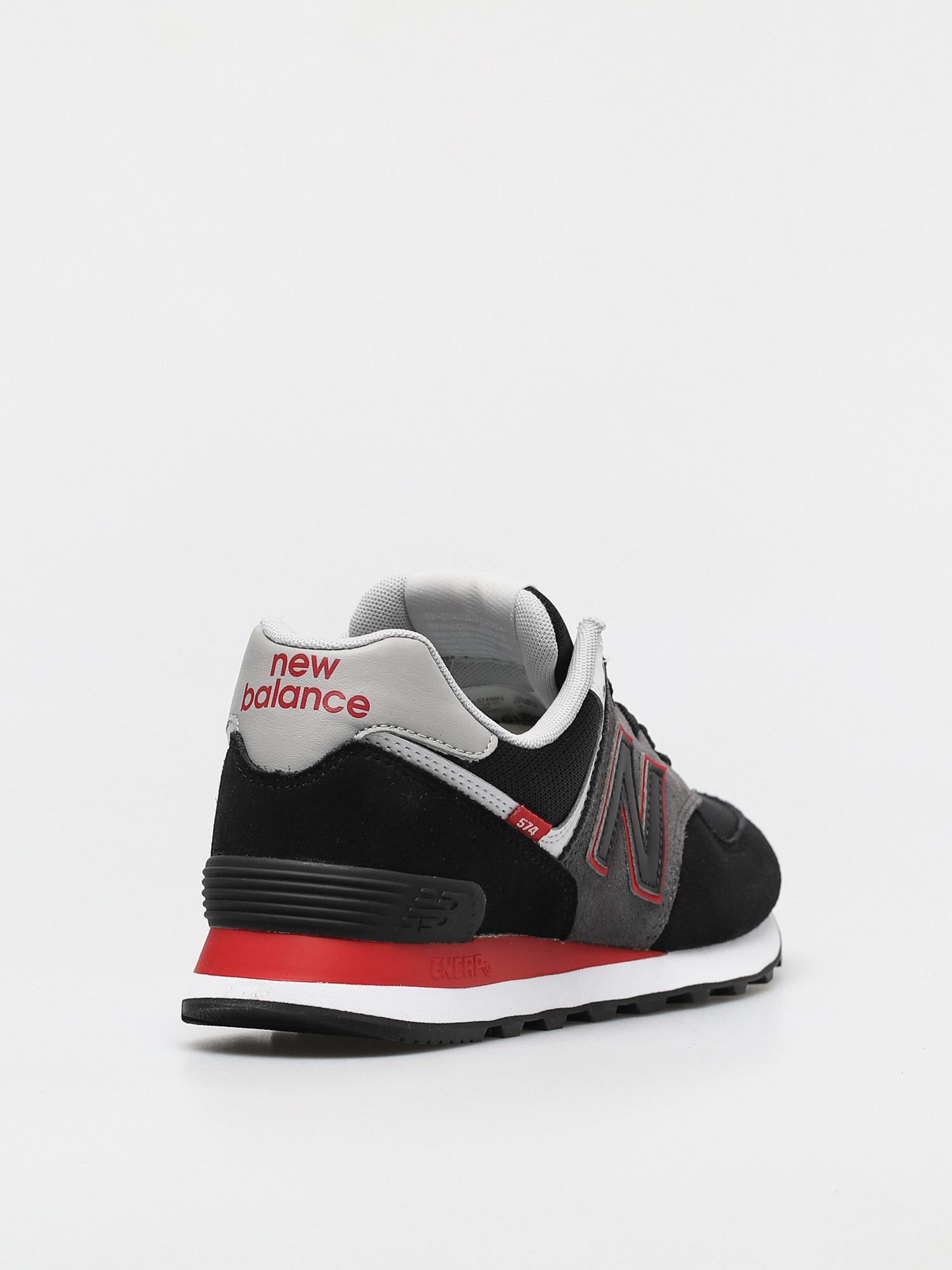 New Balance 574 Shoes (black/red)