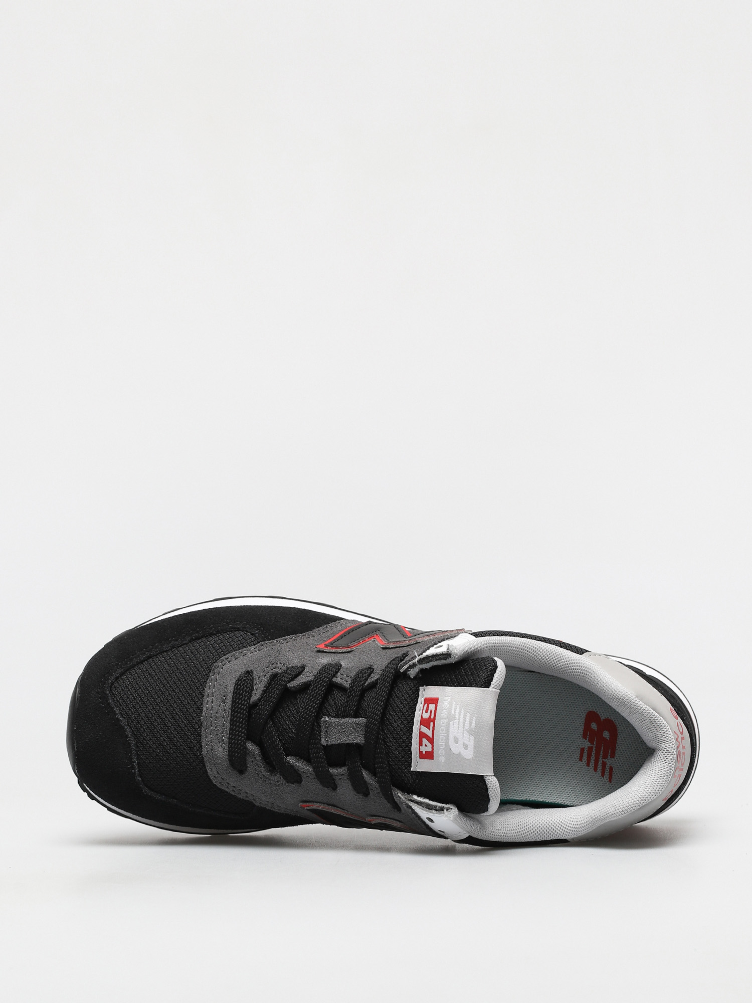 New Balance 574 Shoes (black/red)