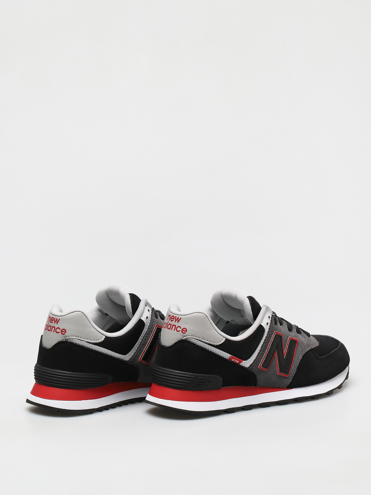 New Balance 574 Shoes (black/red)