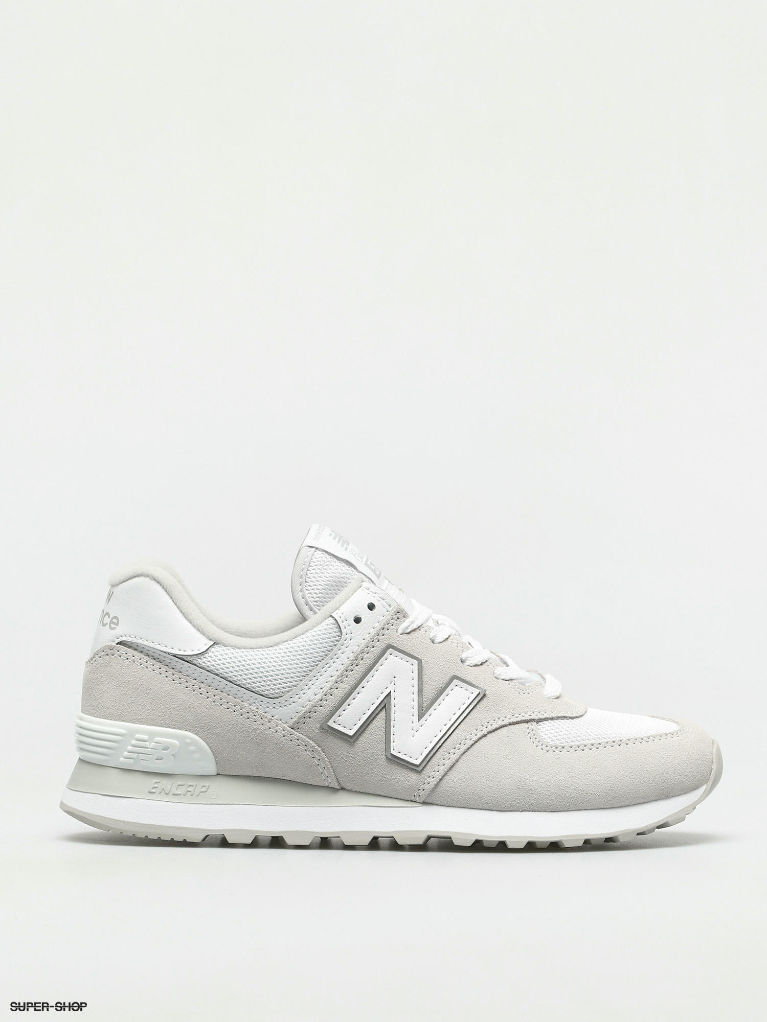 new balance 574 sneakers in light gray