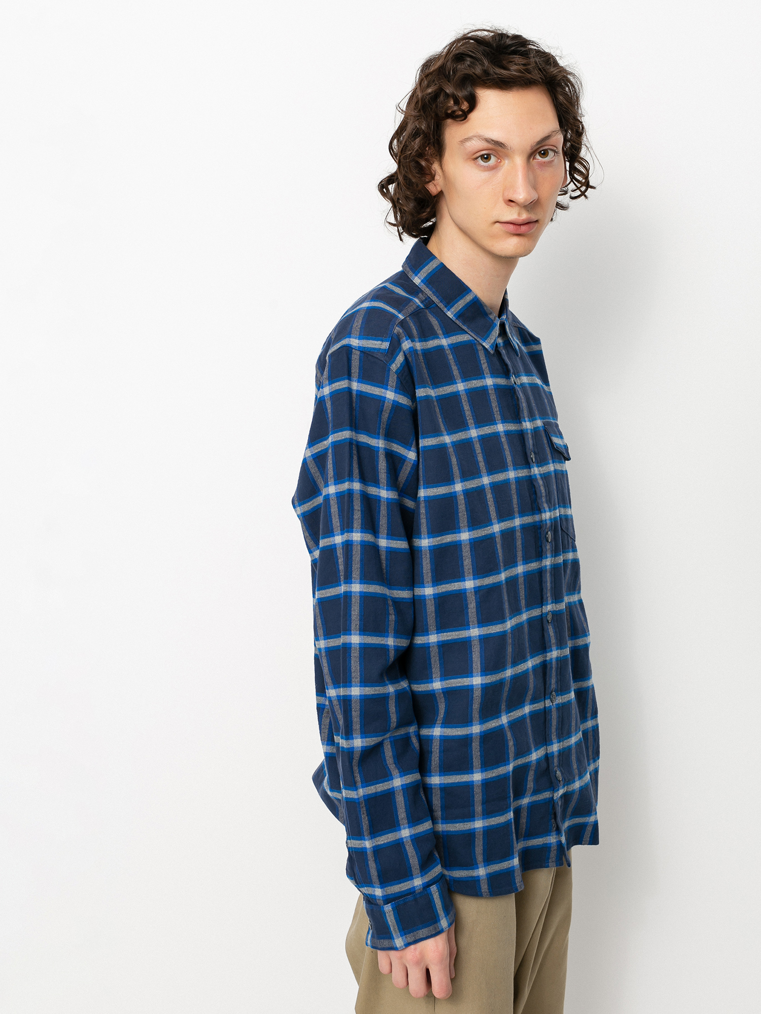 Patagonia Lightweight Fjord Flannel Shirt (grange/new navy)