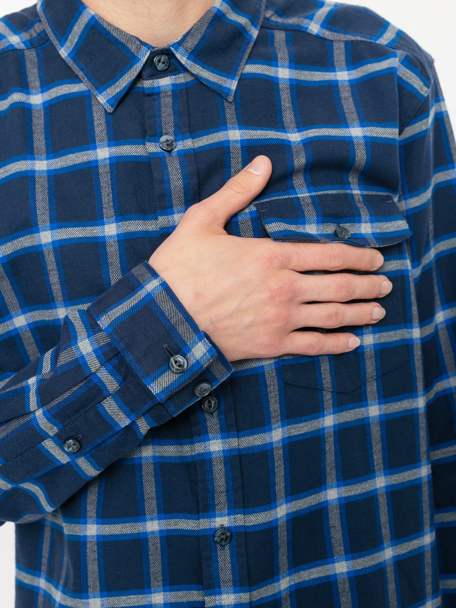 Patagonia Lightweight Fjord Flannel Shirt (grange/new navy)