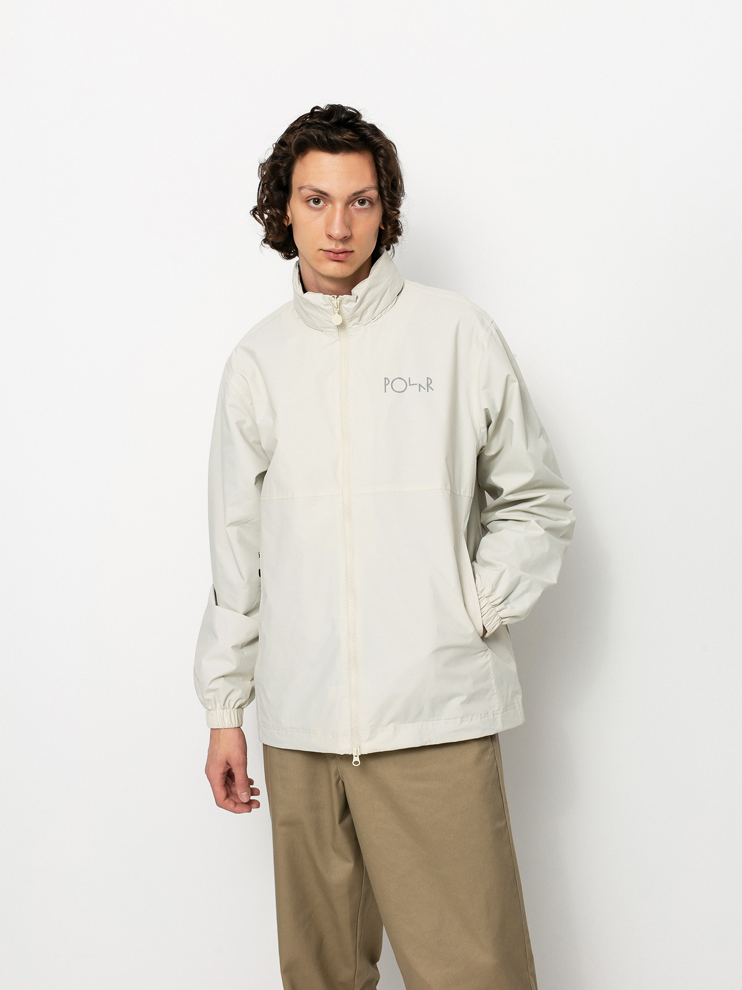 Polar Skate Coach Jacket white oyster white