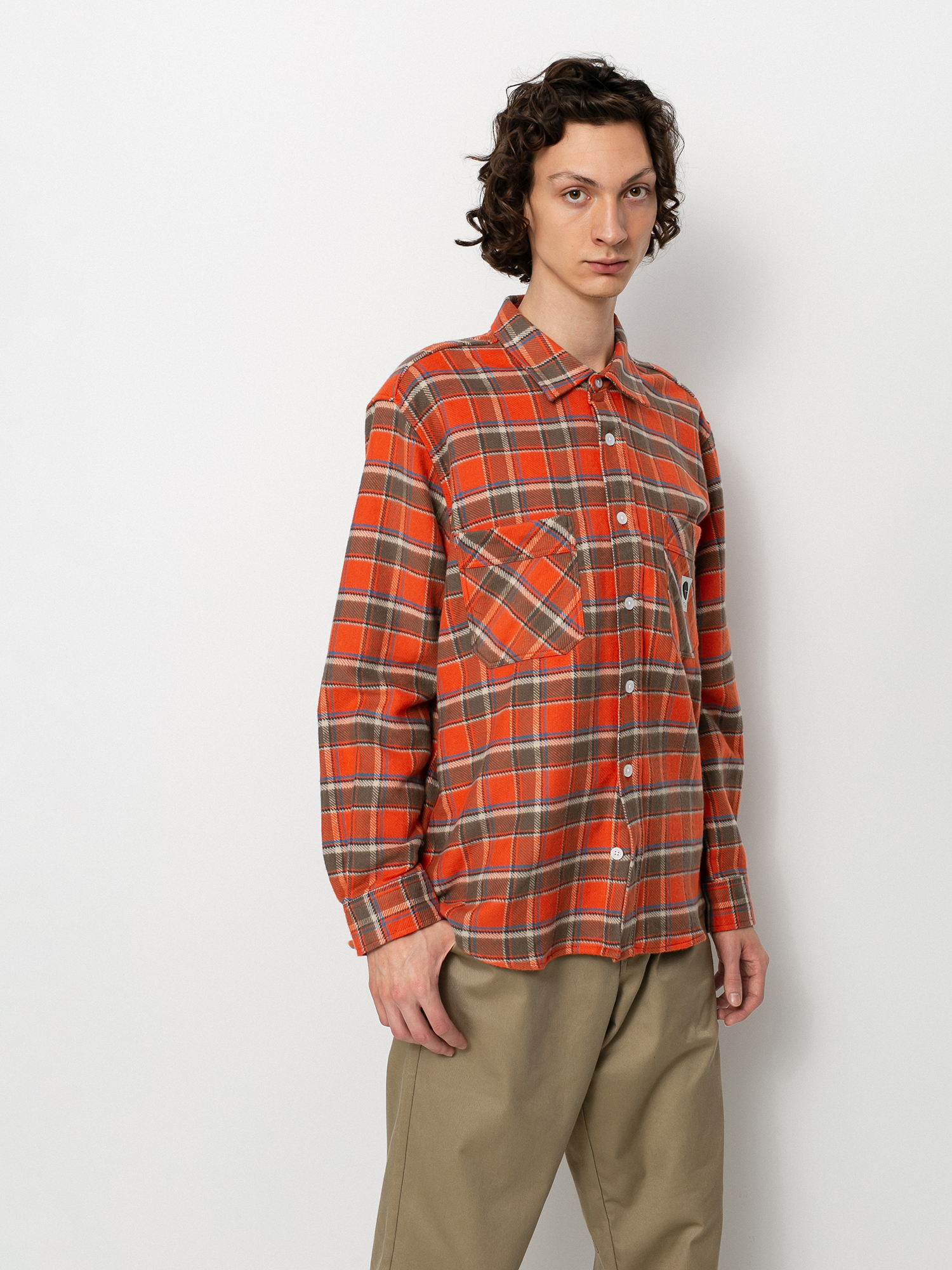 Polar Skate Flannel Shirt (orange)