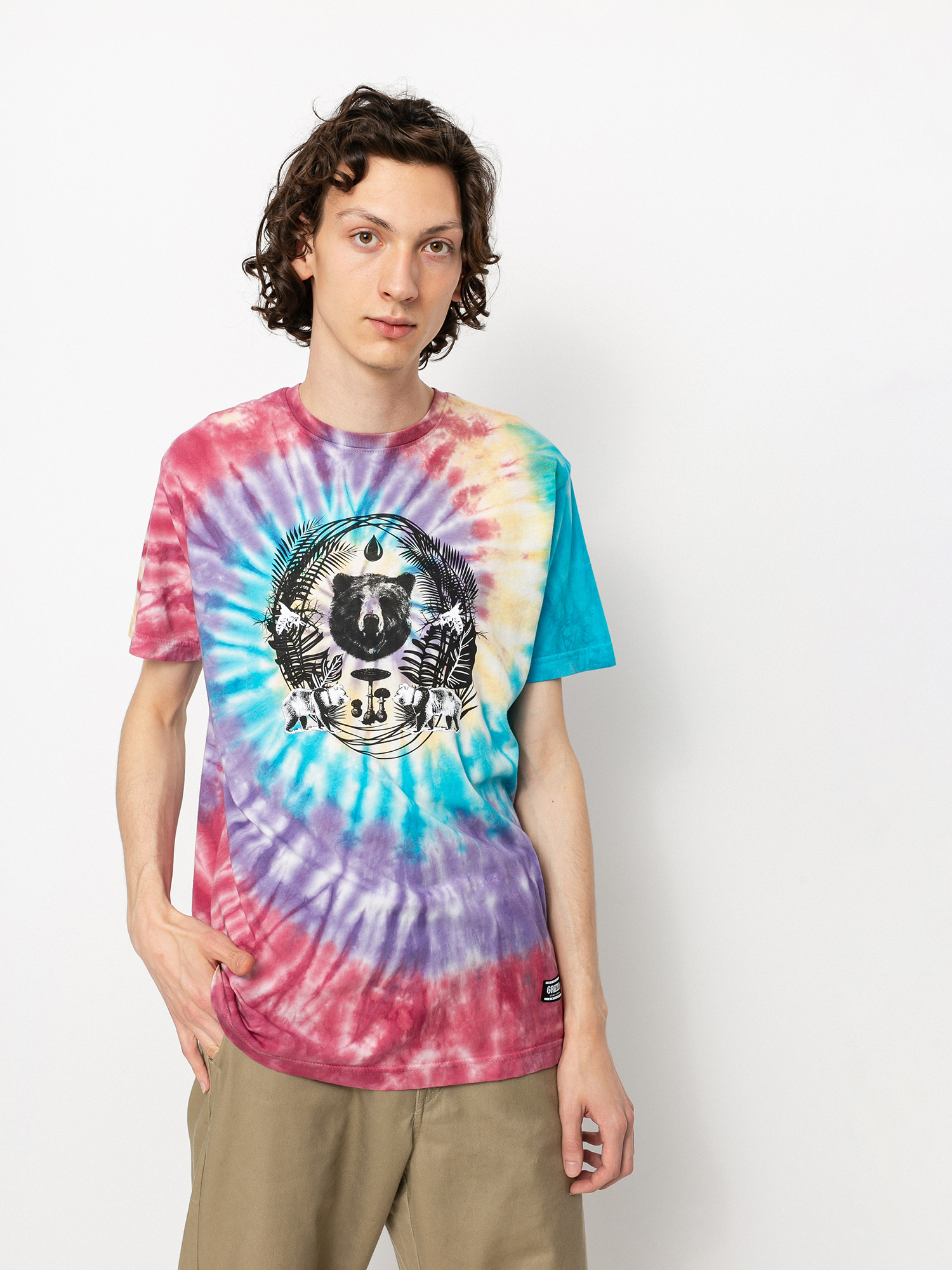 Grizzly Griptape Animal Kingdom T-shirt (tie dye)