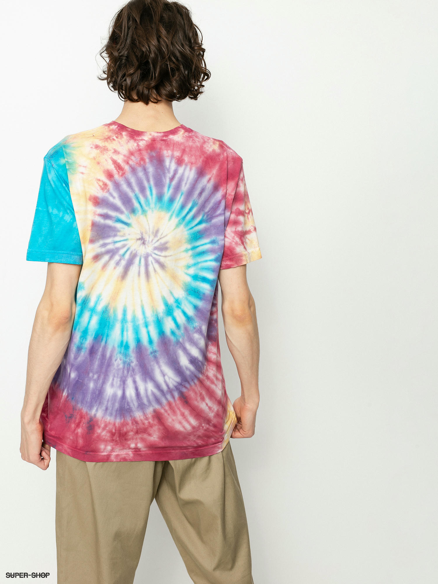 CREATURE Tie Dye Camo Logo Skateboard T Shirt Tee 