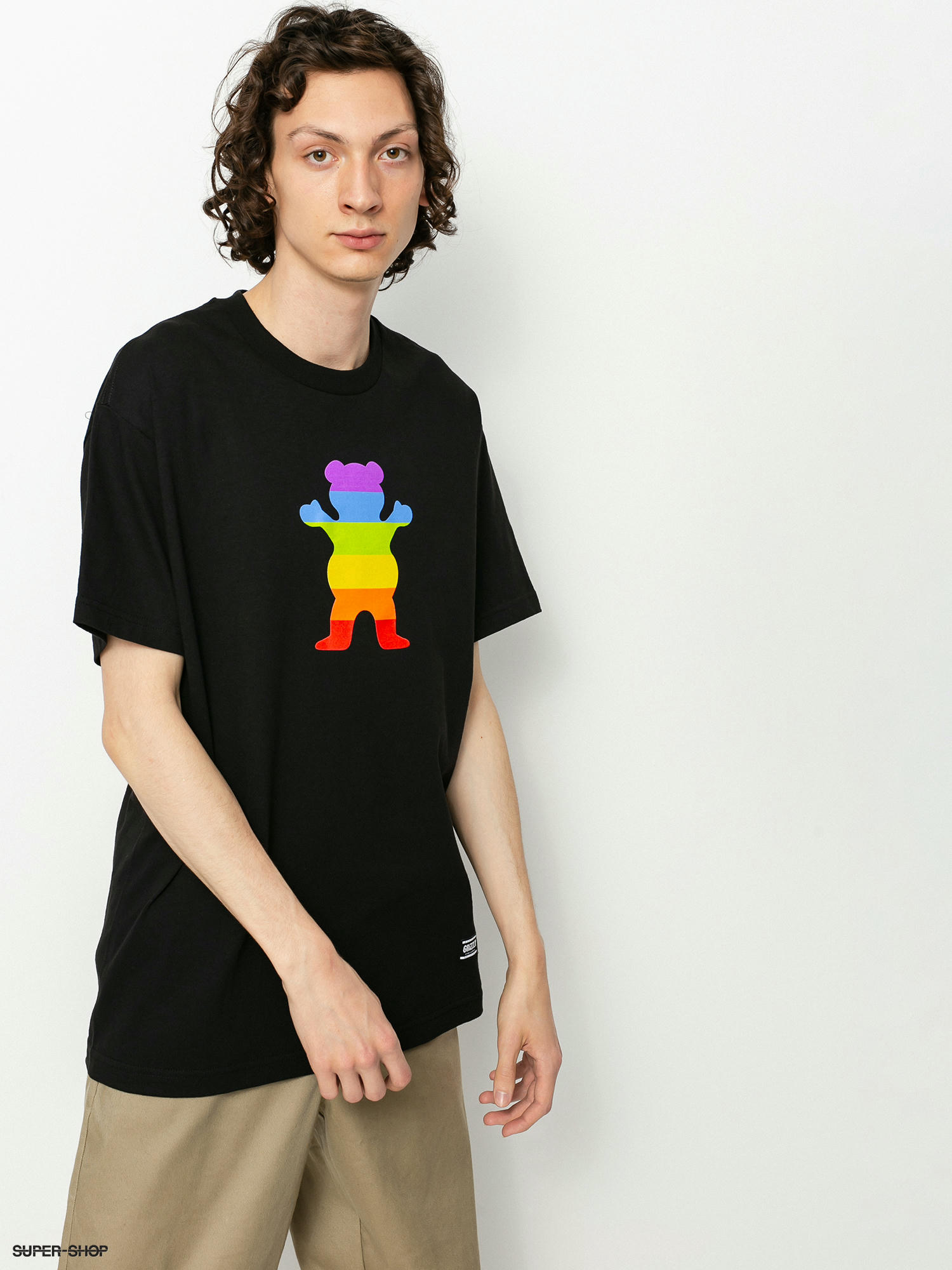asiatisk kollektion Forkortelse Grizzly Griptape Pride Bear T-shirt (black)