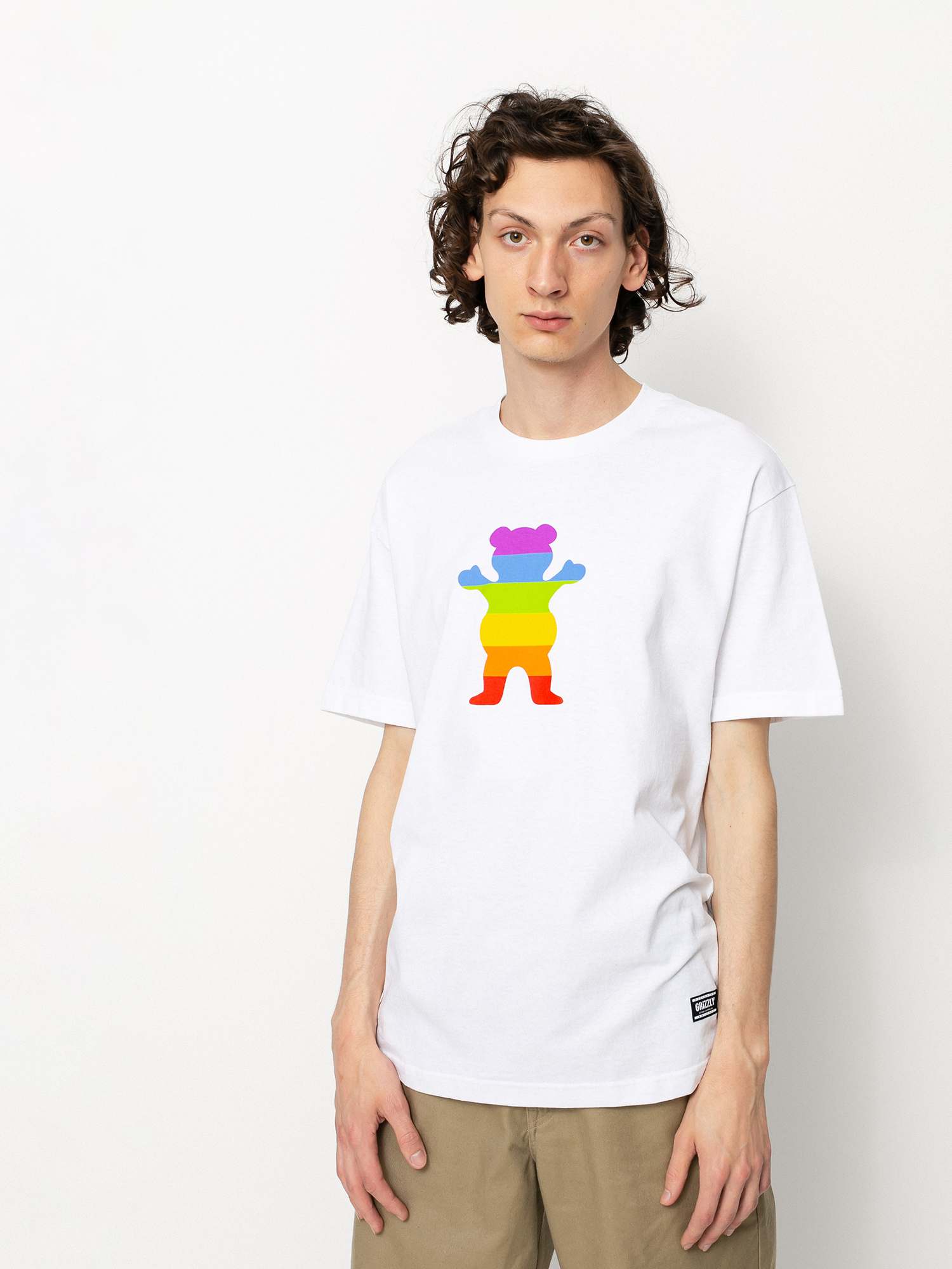 Grizzly Griptape Pride Bear T-Shirt (white)