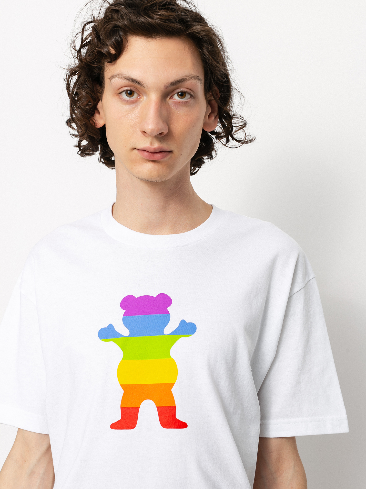 Grizzly Griptape Pride Bear T-Shirt (white)