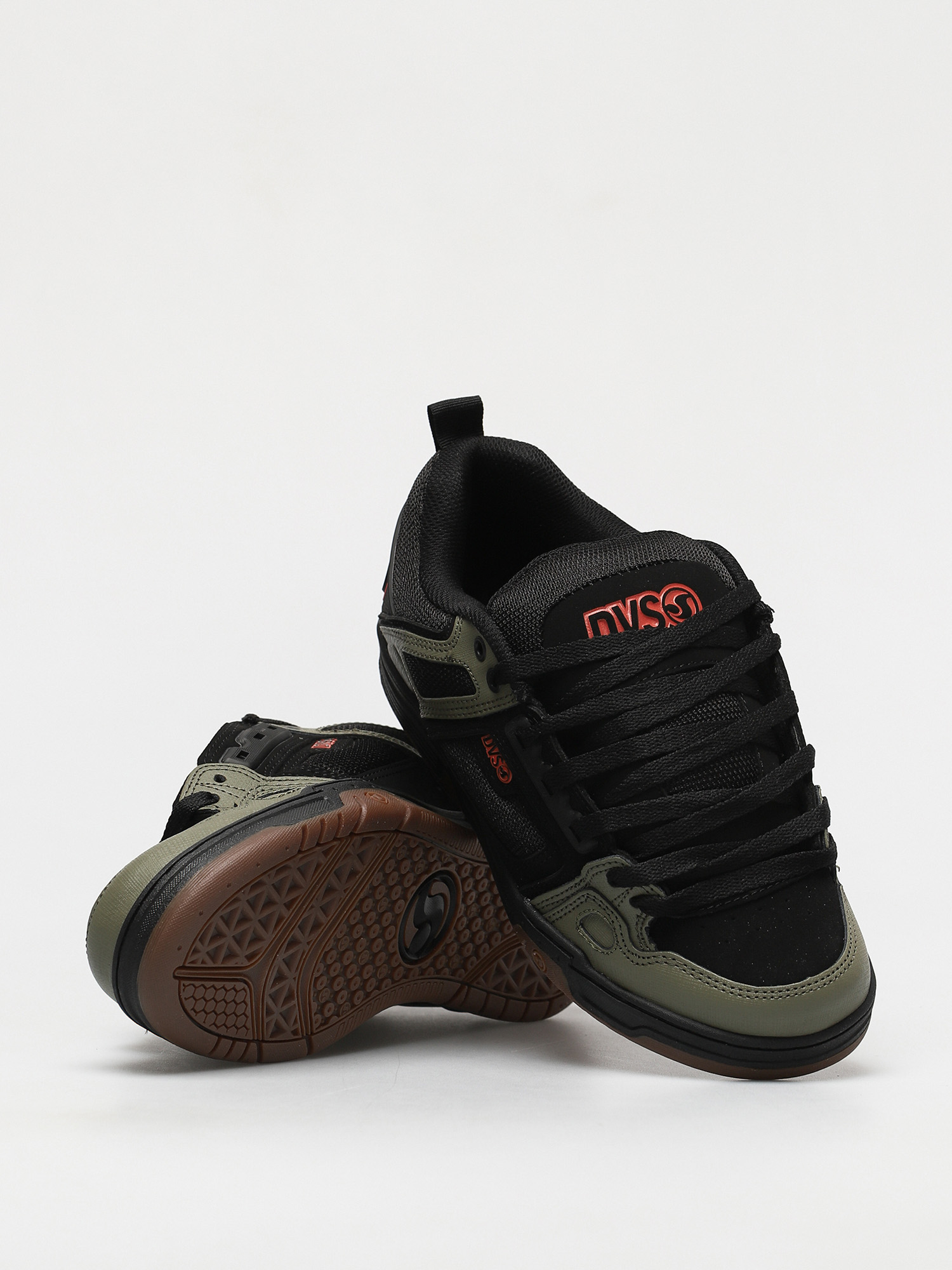 DVS Comanche Shoes (black olive orange nubuck)