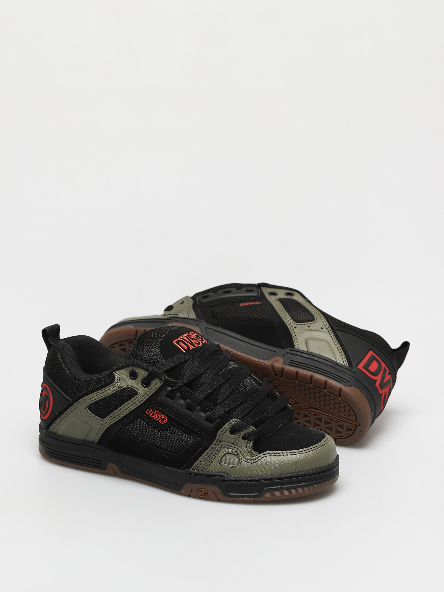 DVS Comanche Shoes (black olive orange nubuck)