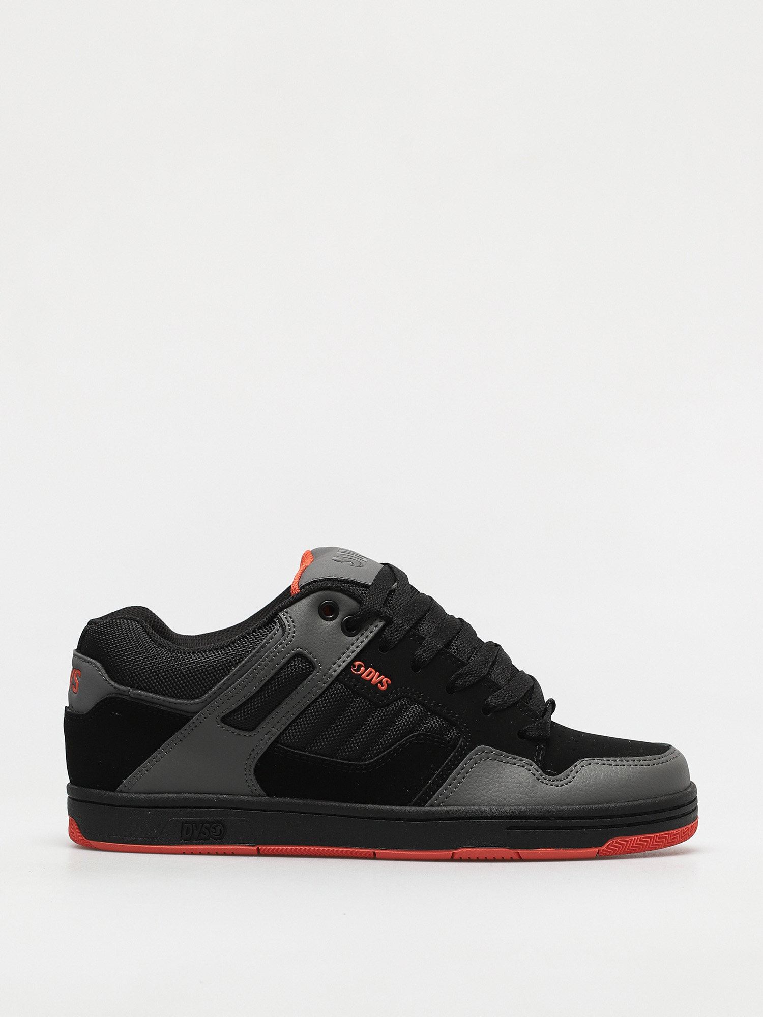 DVS Enduro 125 Shoes black black charcoal orange nubuck