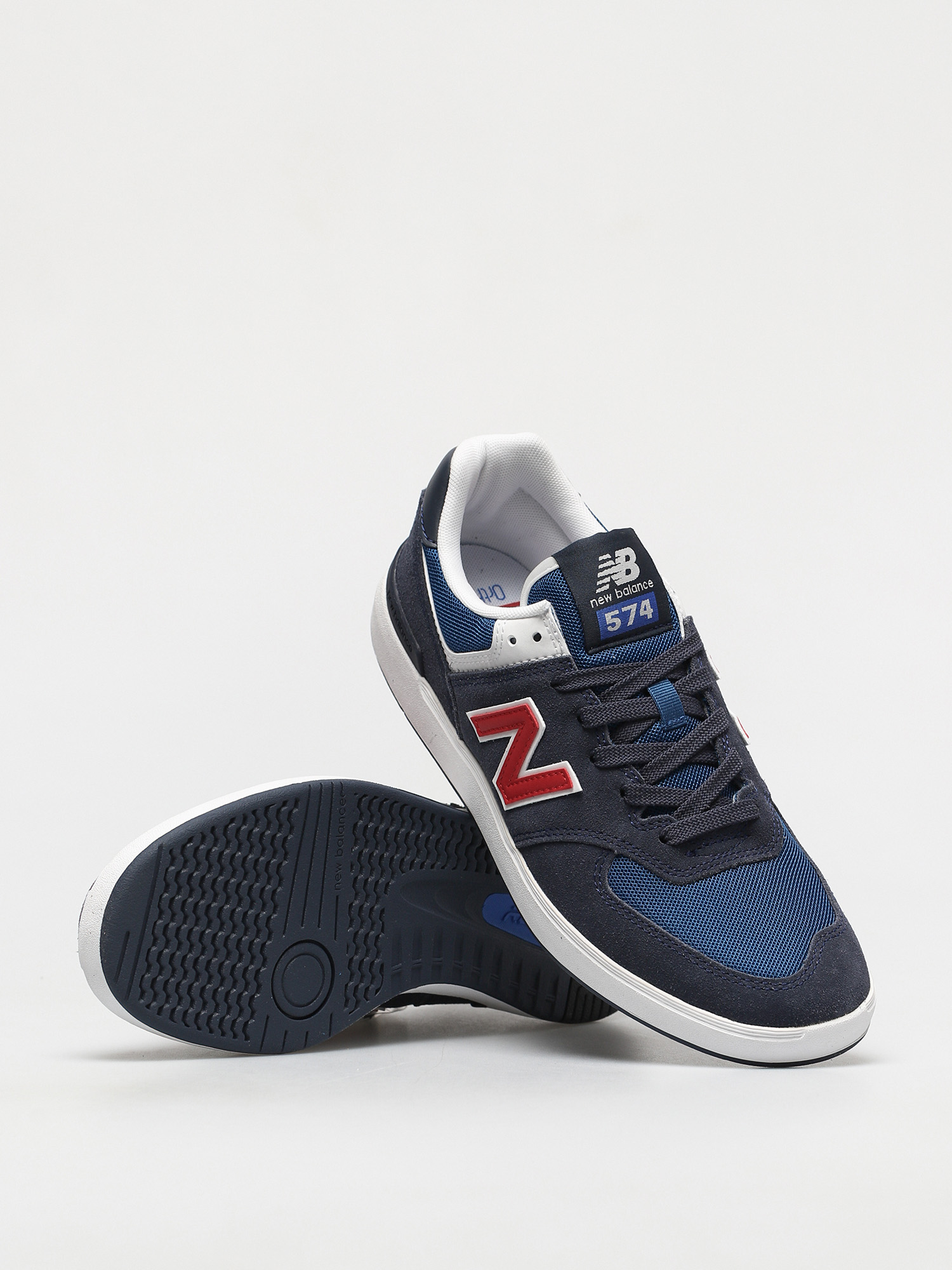 New Balance All Coasts 574 Shoes (navy/red)