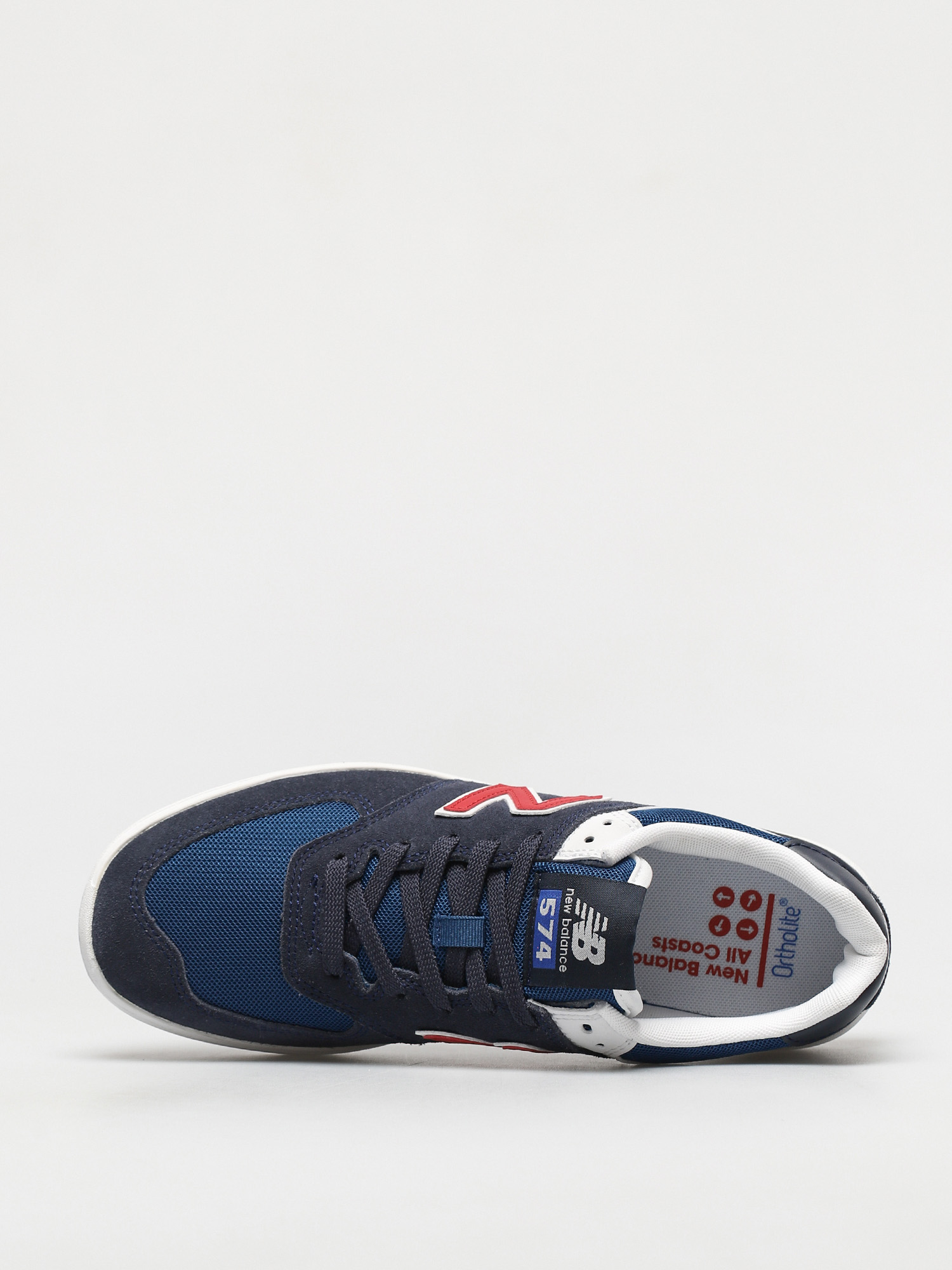 New Balance All Coasts 574 Shoes (navy/red)