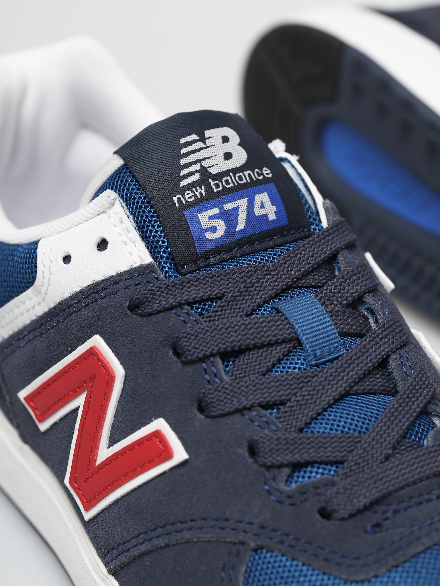 New Balance All Coasts 574 Shoes (navy/red)