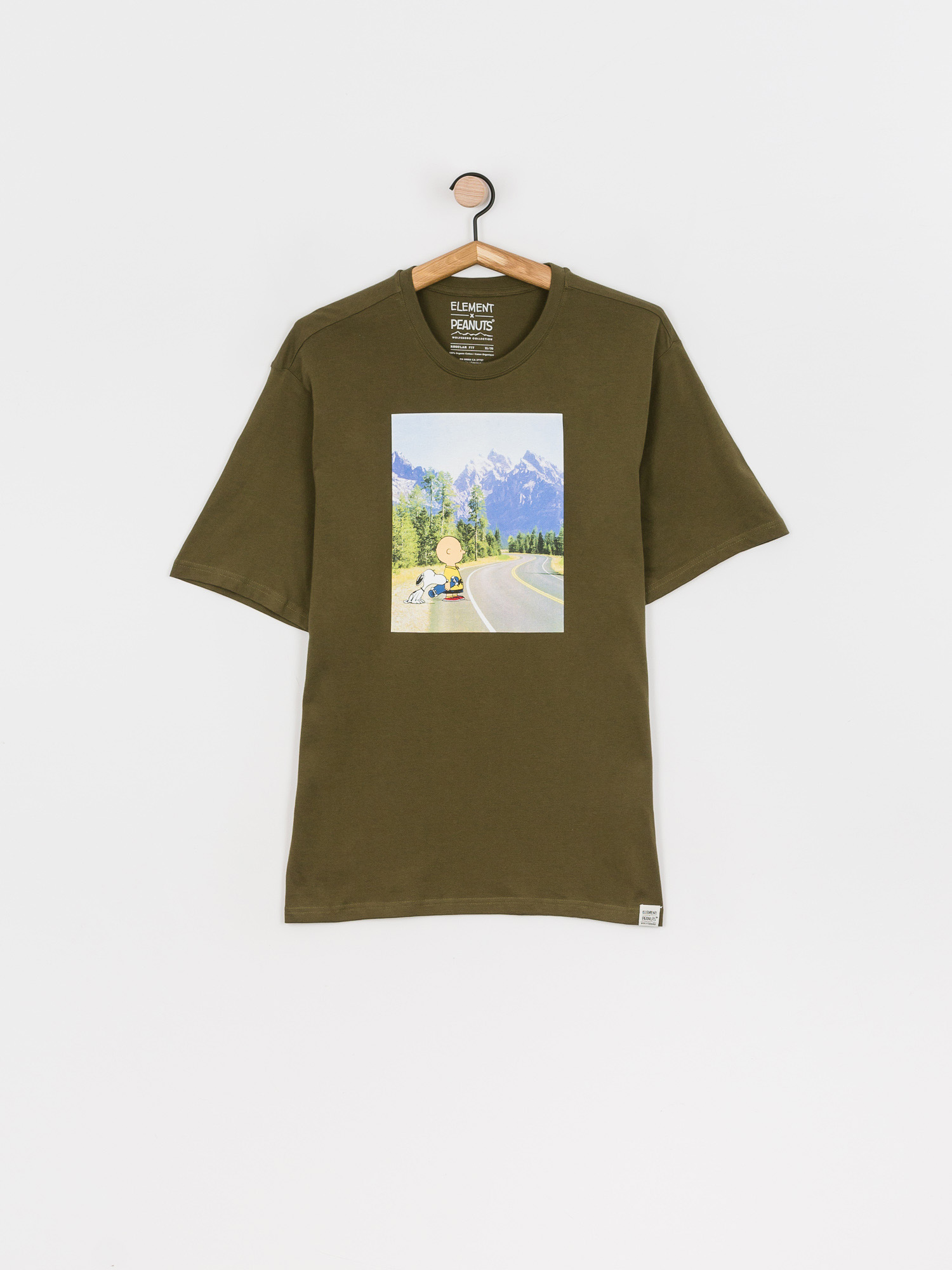 Element Peanuts Adventure T-shirt (army)