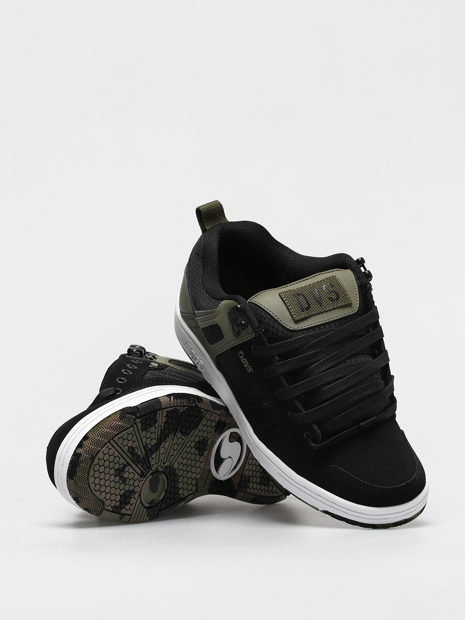 DVS Enduro 125 Shoes black olive black white nubuck