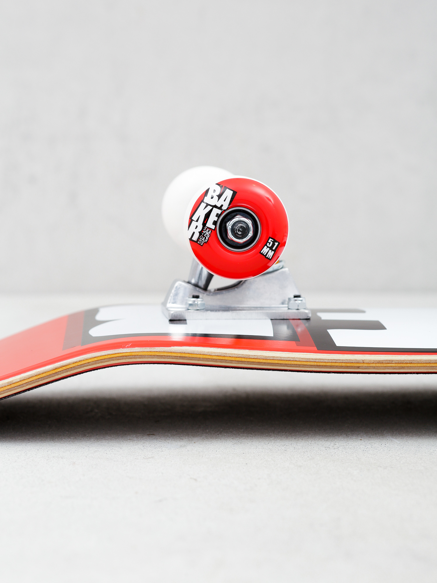 Baker Brand Logo Skateboard - red (red/white)