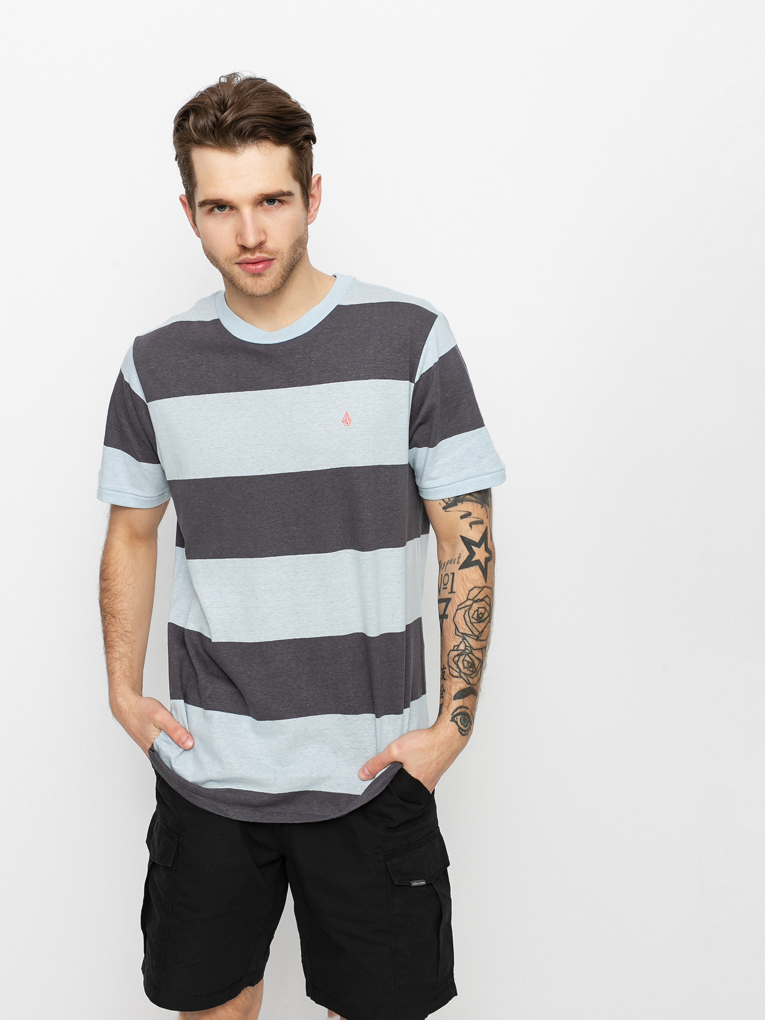 volcom striped shirt