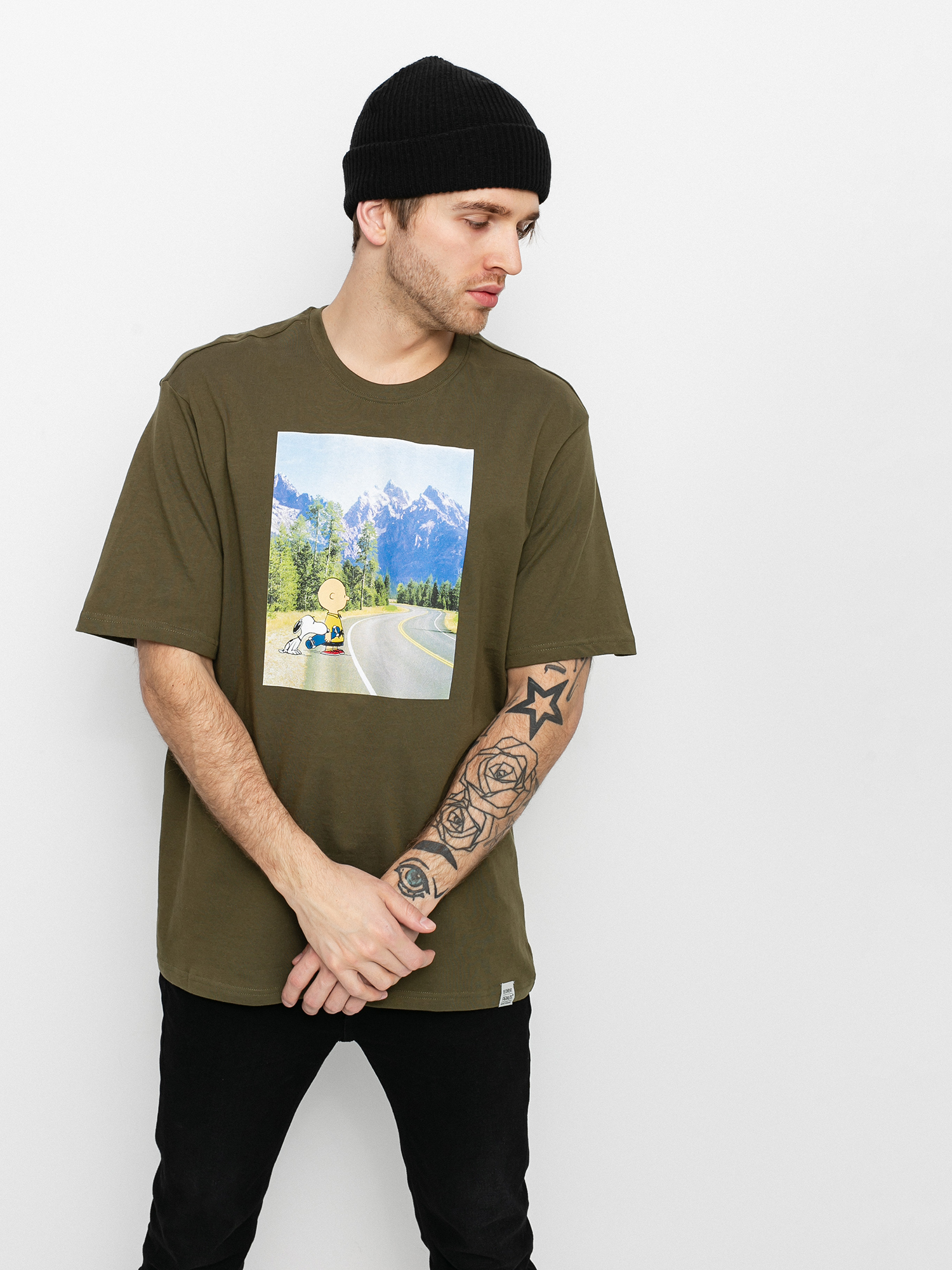 Element Peanuts Adventure T-shirt (army)