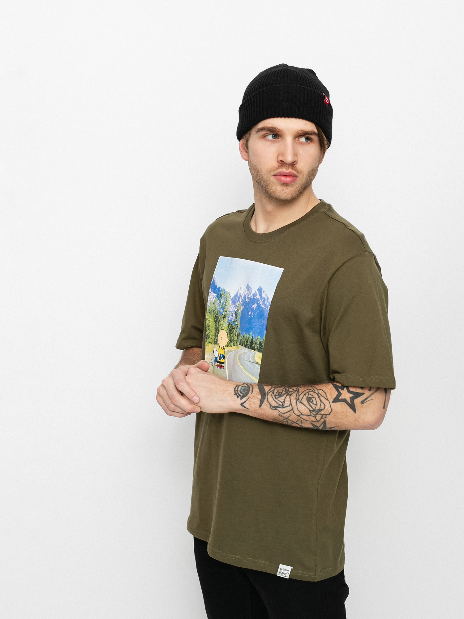 Element Peanuts Adventure T-shirt (army)