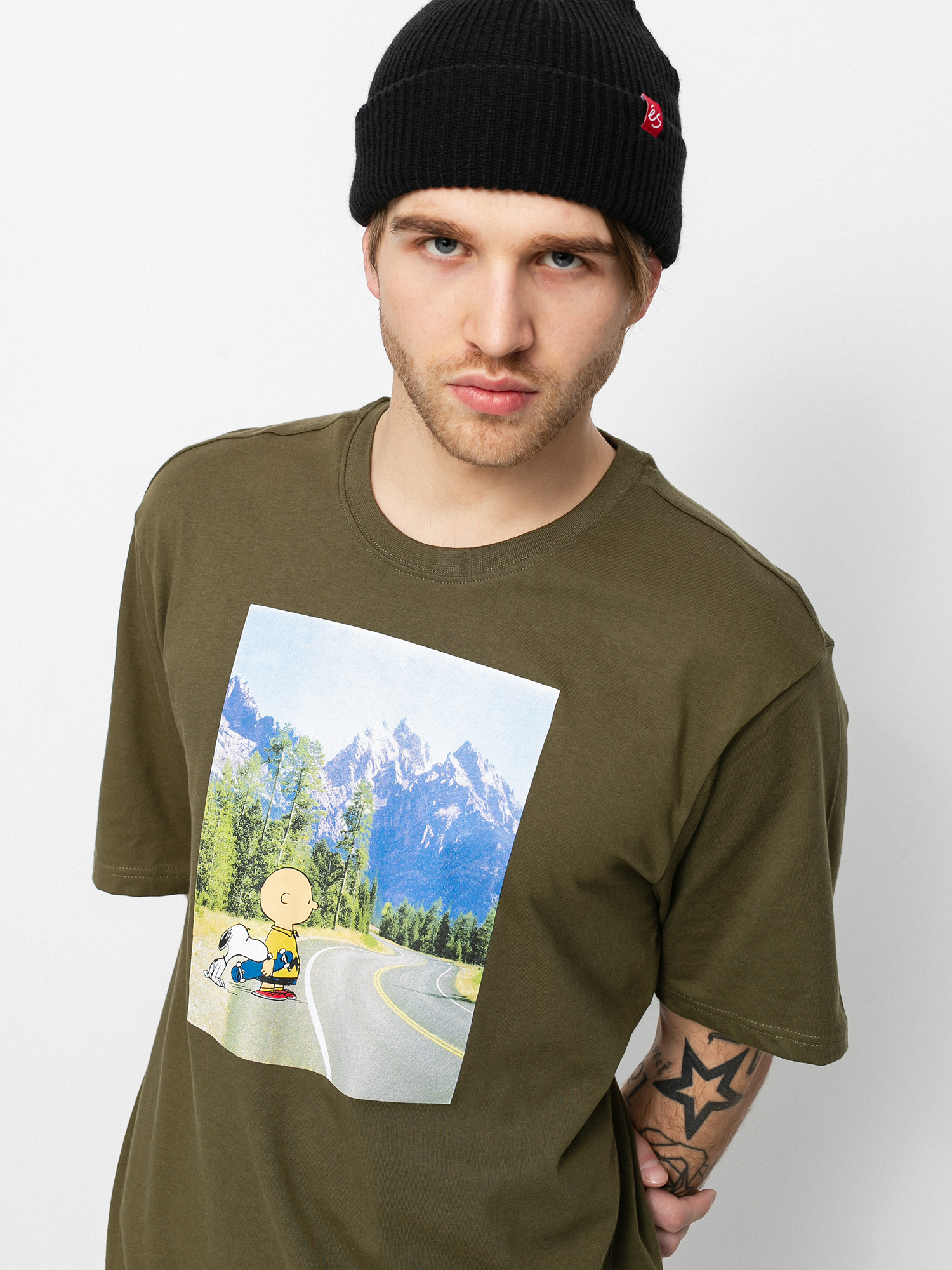 Element Peanuts Adventure T-shirt (army)