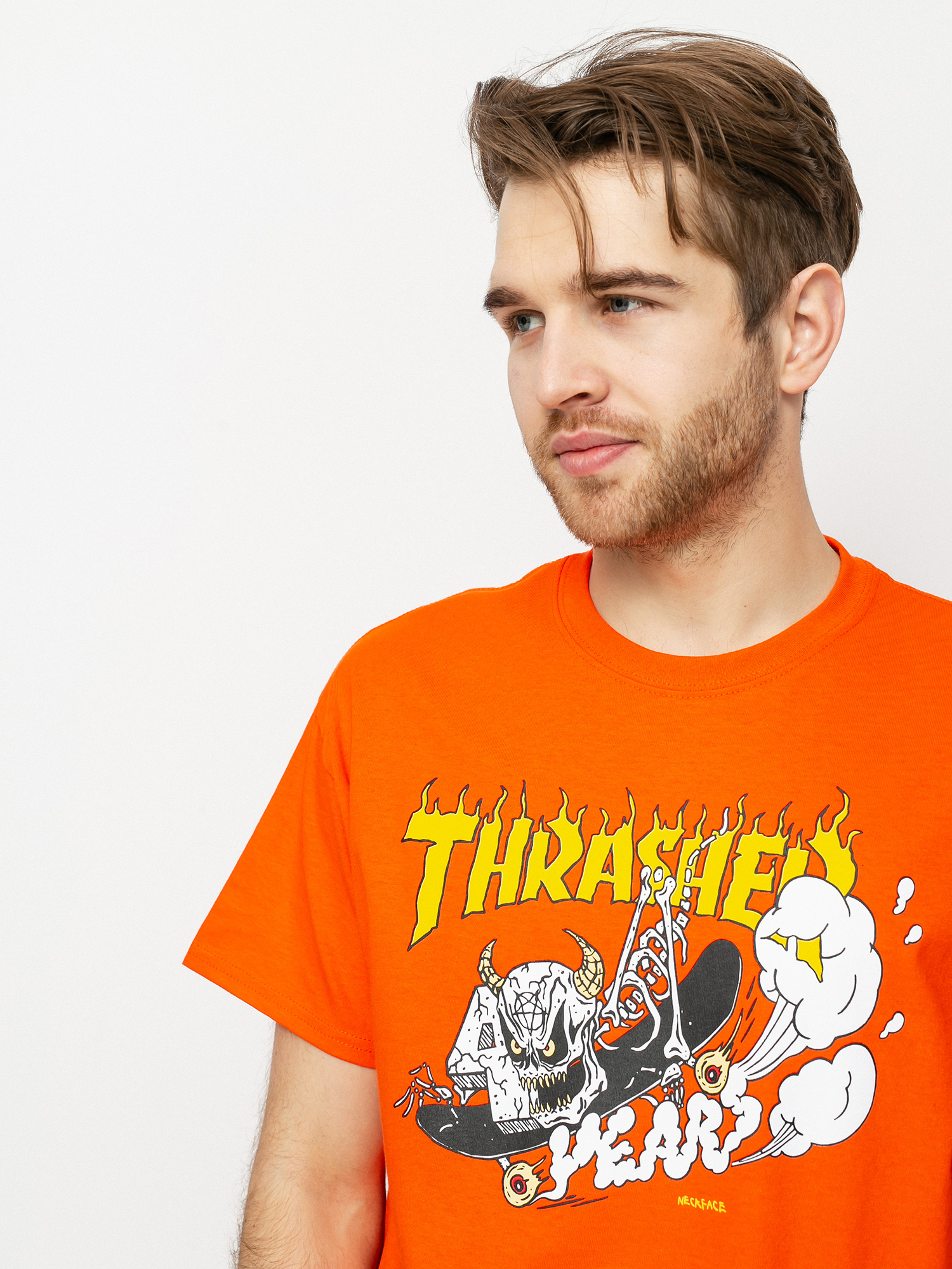 Thrasher 40 Years Neckface T-shirt (orange)
