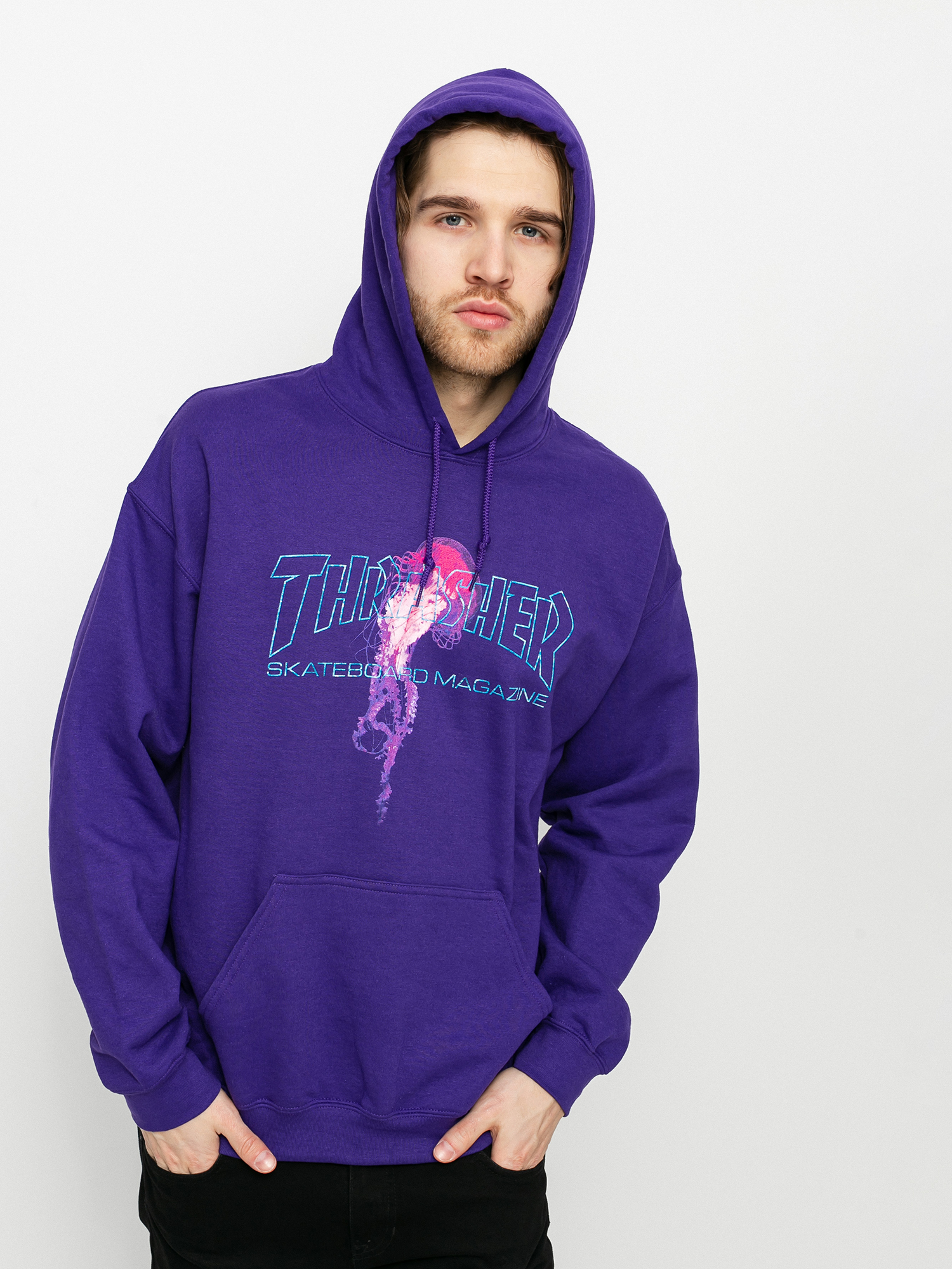 Thrasher Atlantic Drift HD Hoodie (purple)